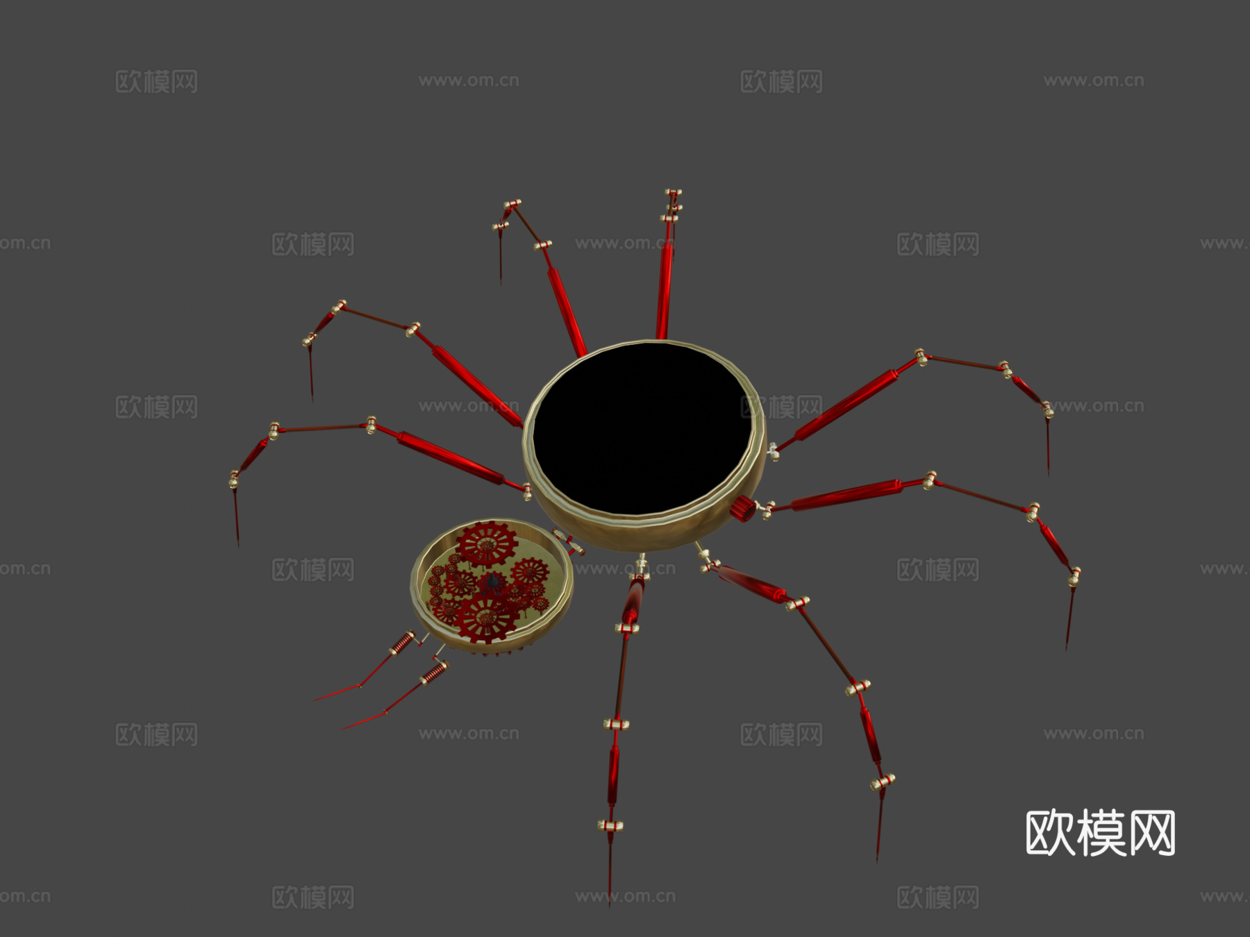 蒸汽朋克蜘蛛su模型
