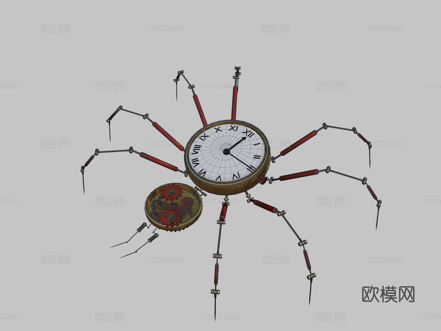 蒸汽朋克蜘蛛su模型