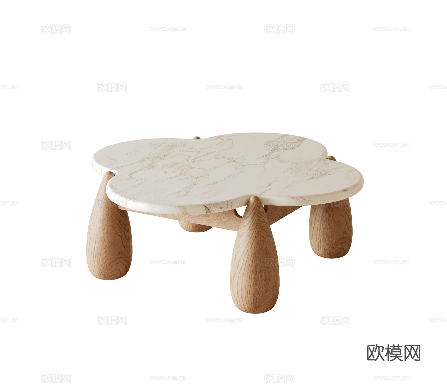 现代茶几su模型下载（渲染图1）