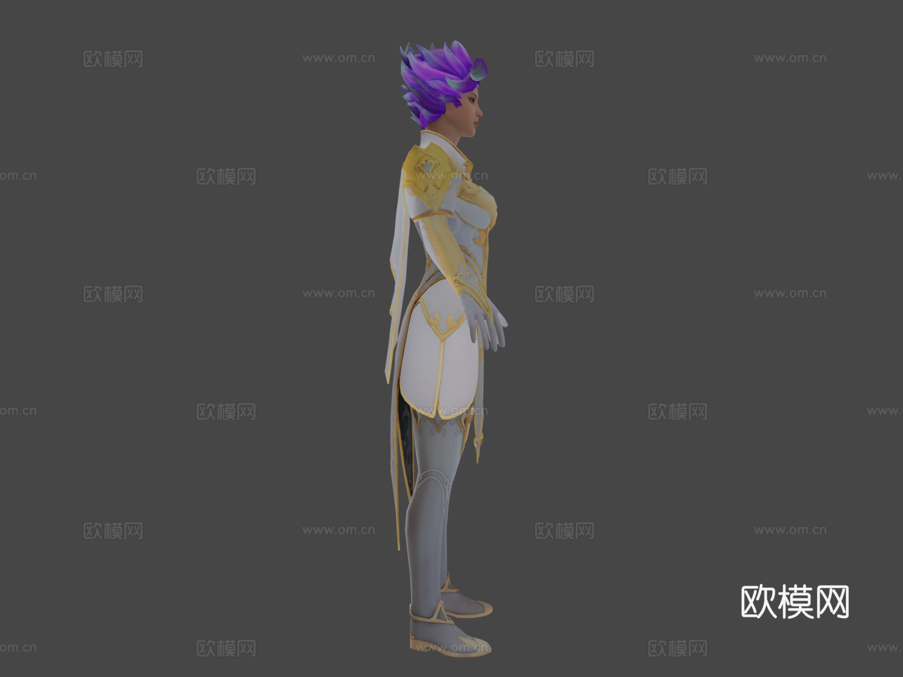 绝地求生财富女王套装su模型