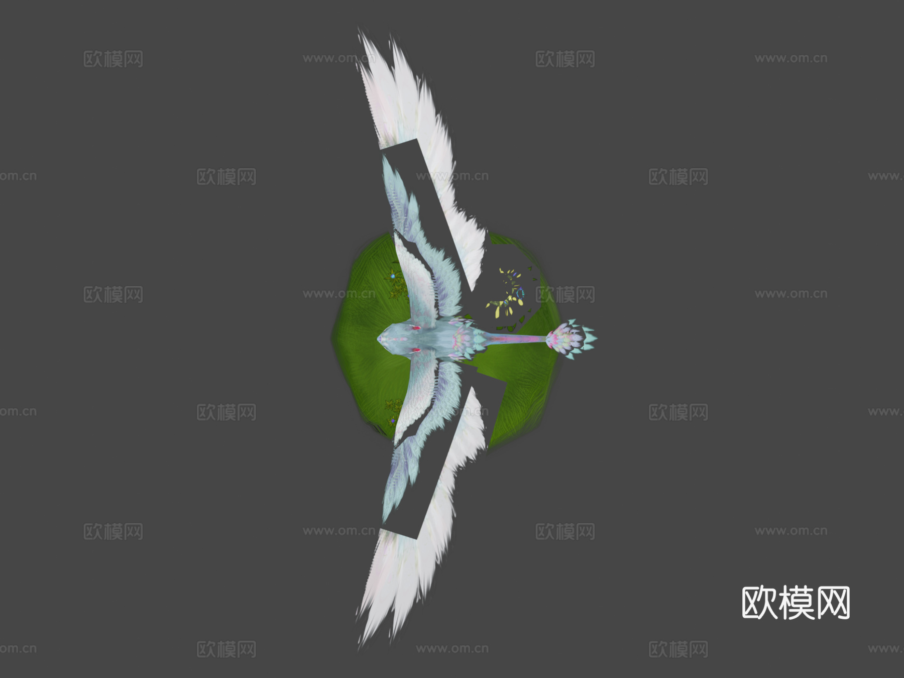 狮鹫凤凰白色版su模型