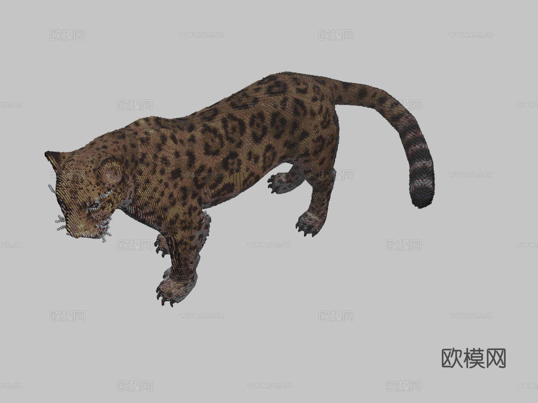 我的世界美洲豹建造示意图su模型