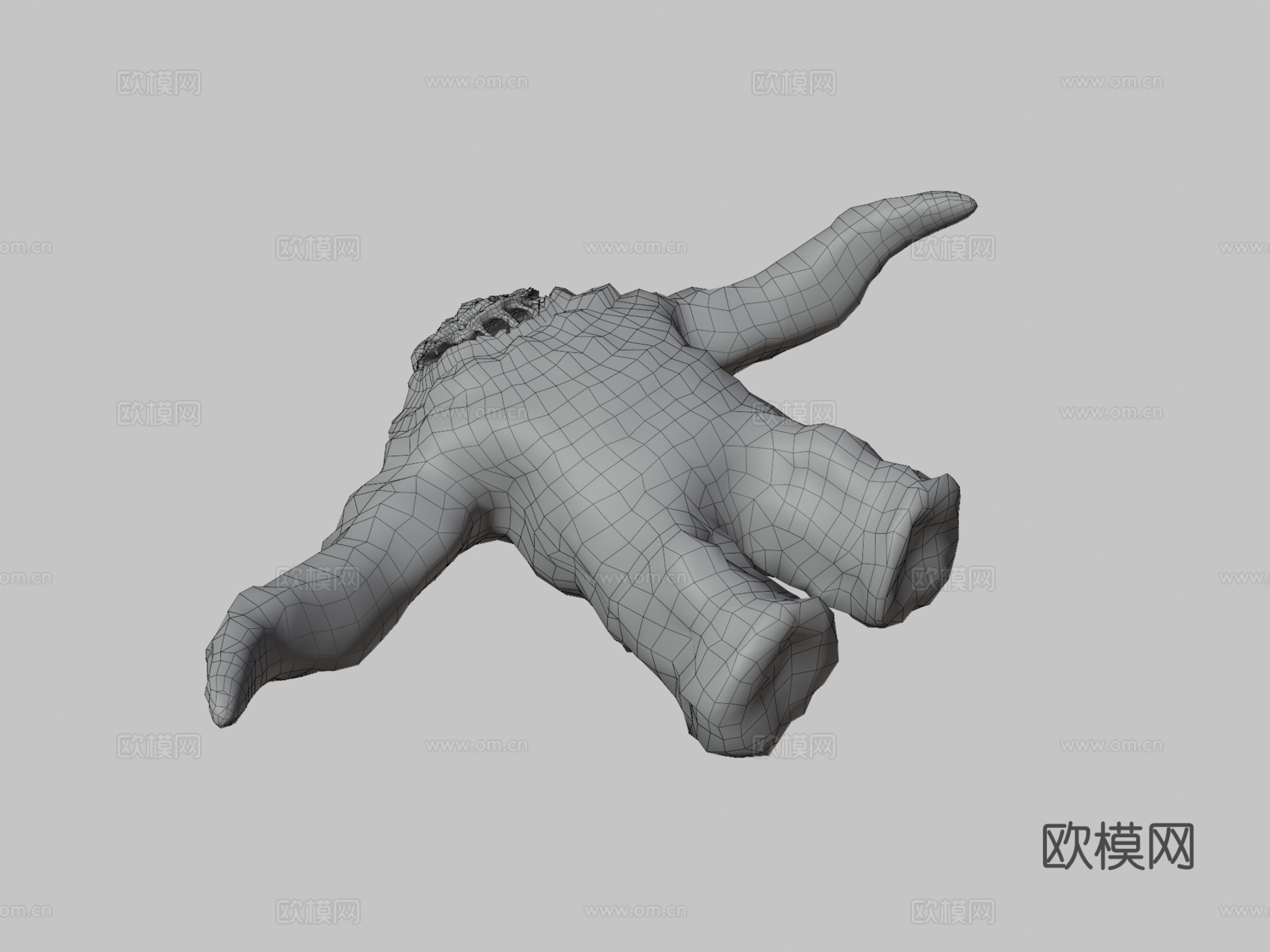 虚幻引擎4绑定纹理熔岩生物su模型