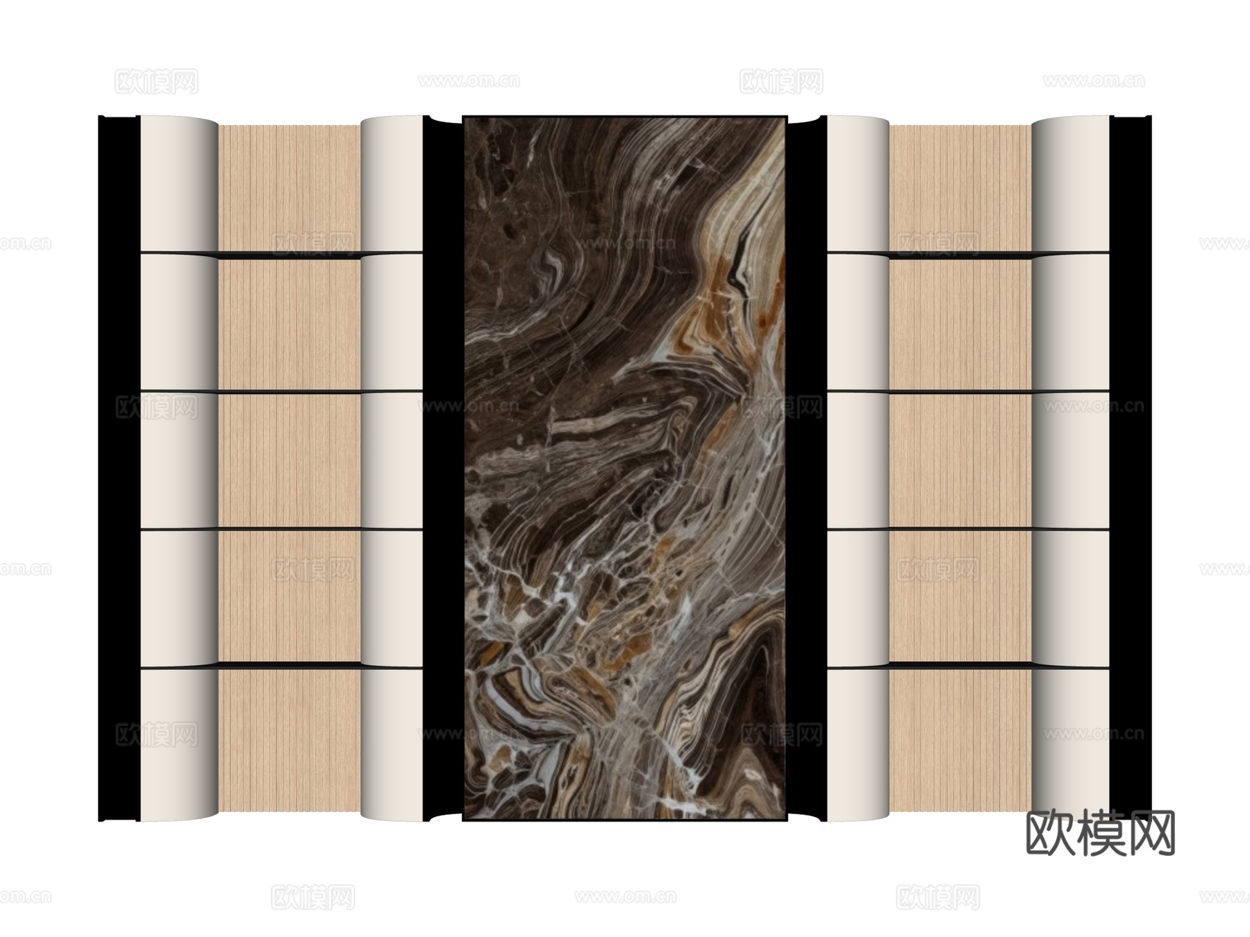 装饰背景墙su模型