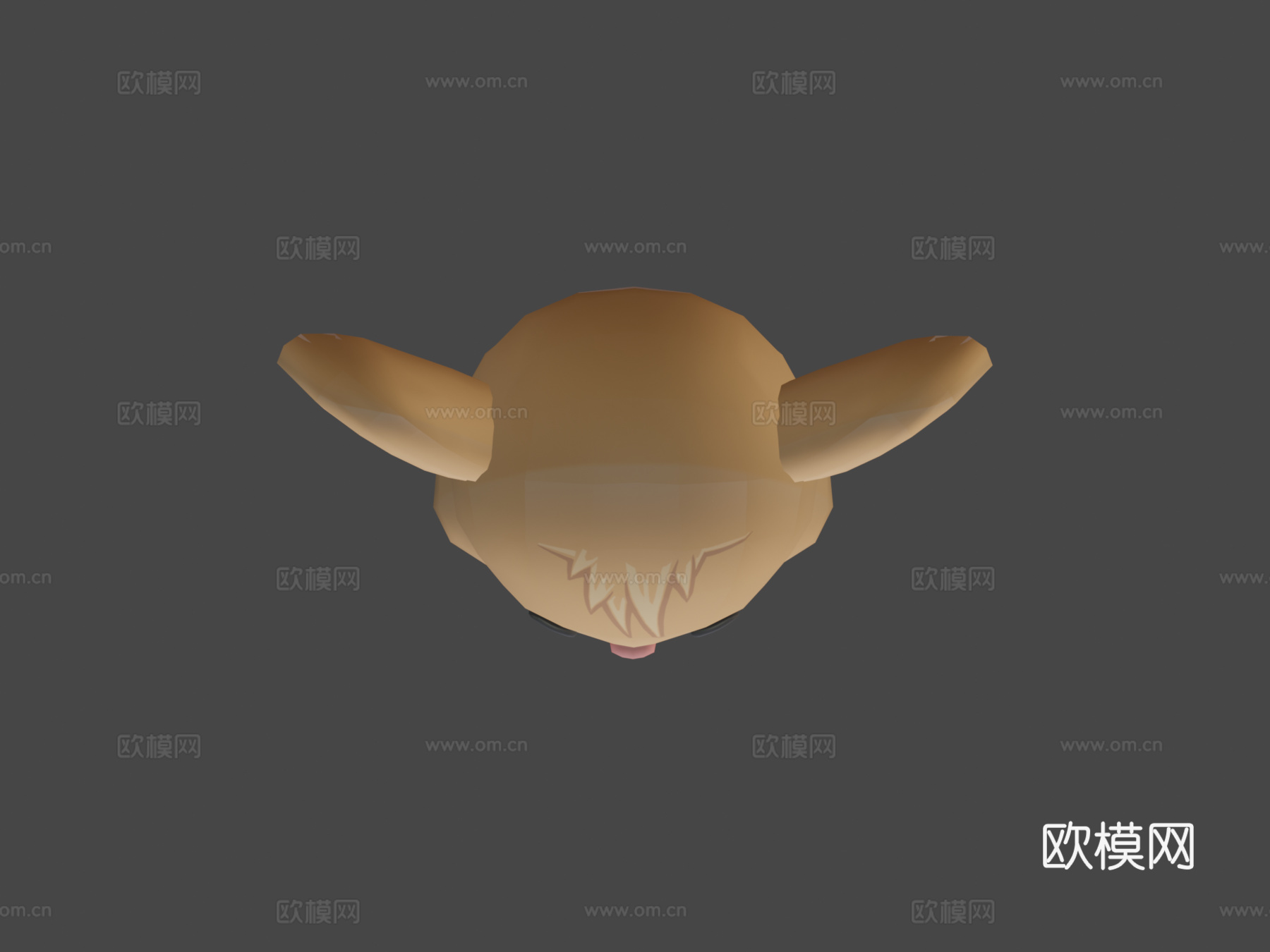 棕鼠啮齿动物动画骨骼su模型