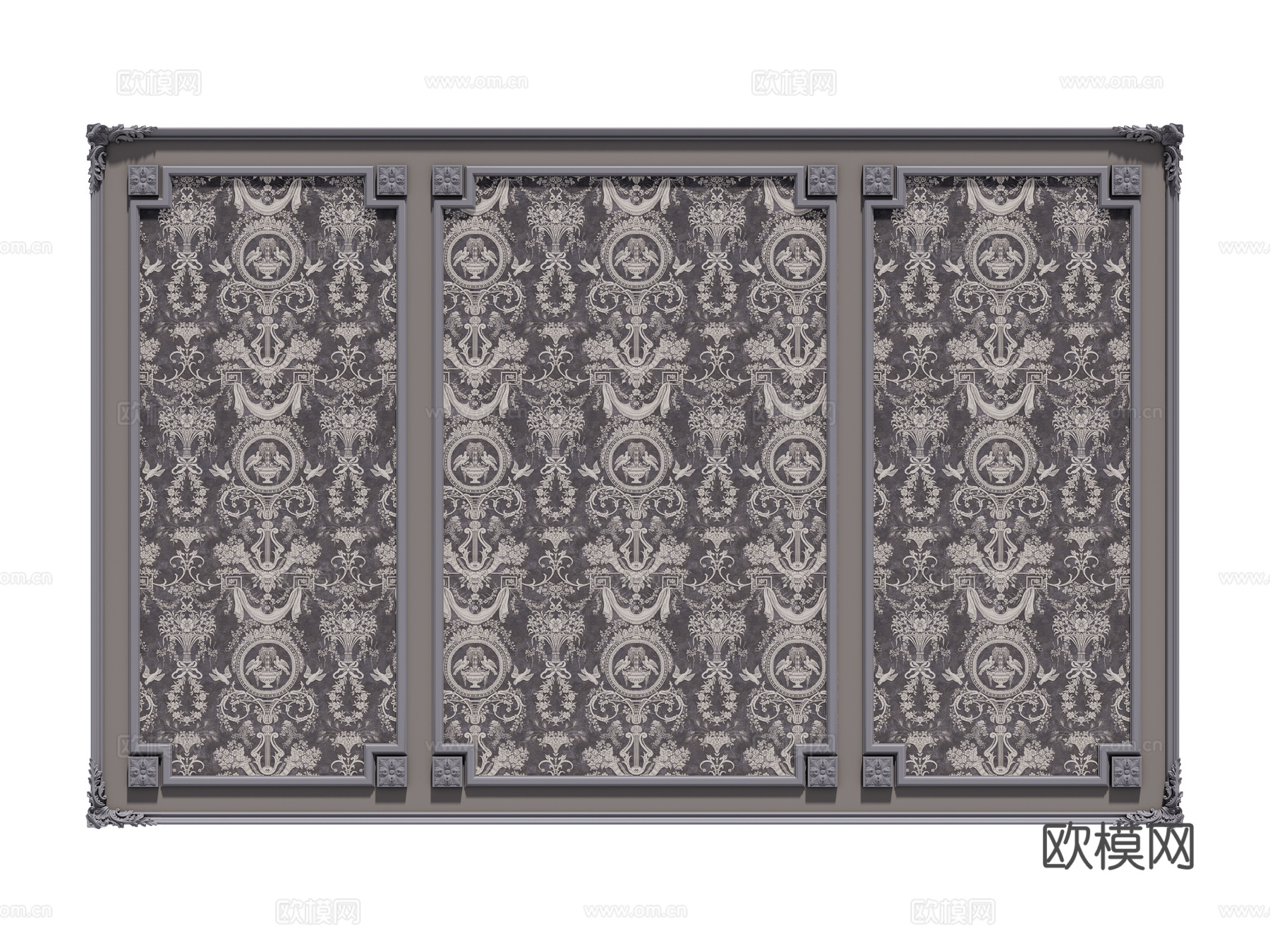 装饰背景墙su模型