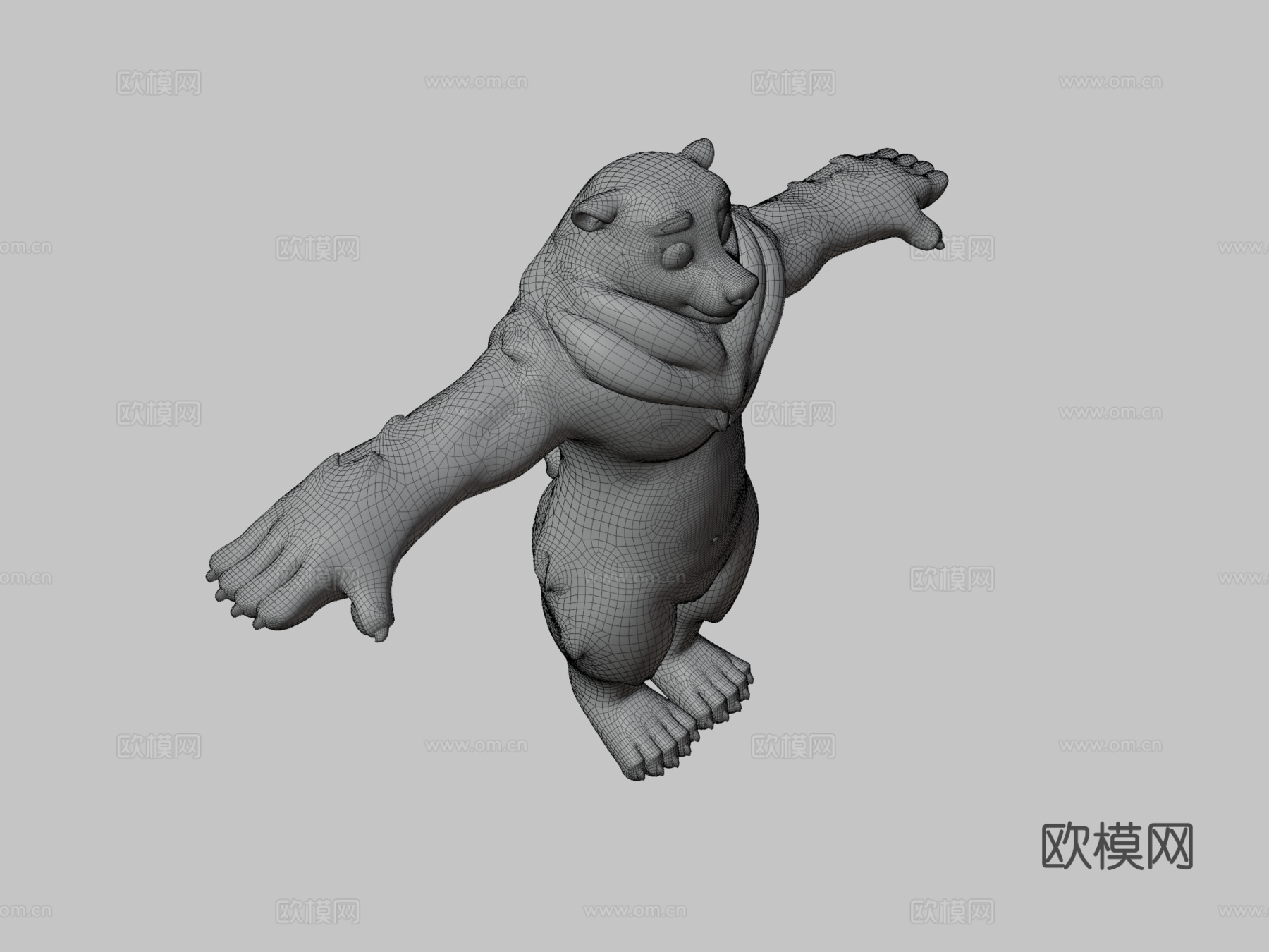 熊与VTuber头像su模型