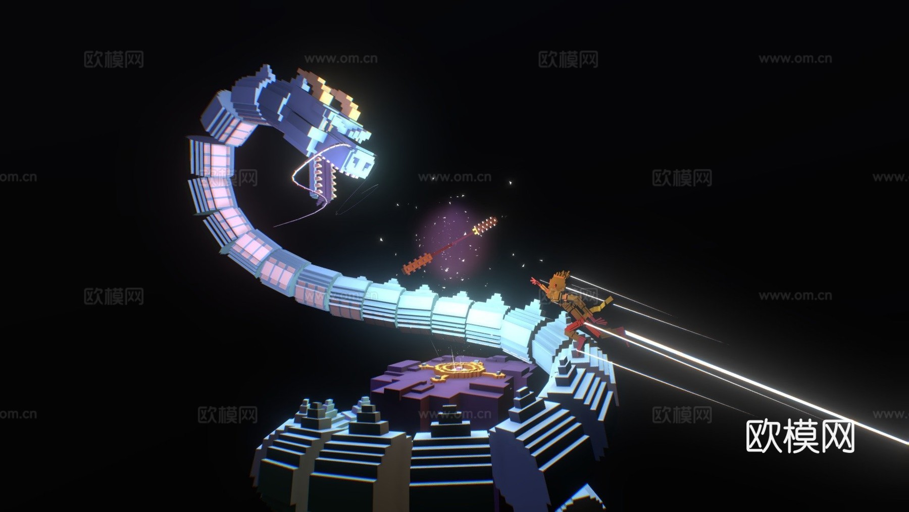 孙悟空  美猴王对战龙王su模型