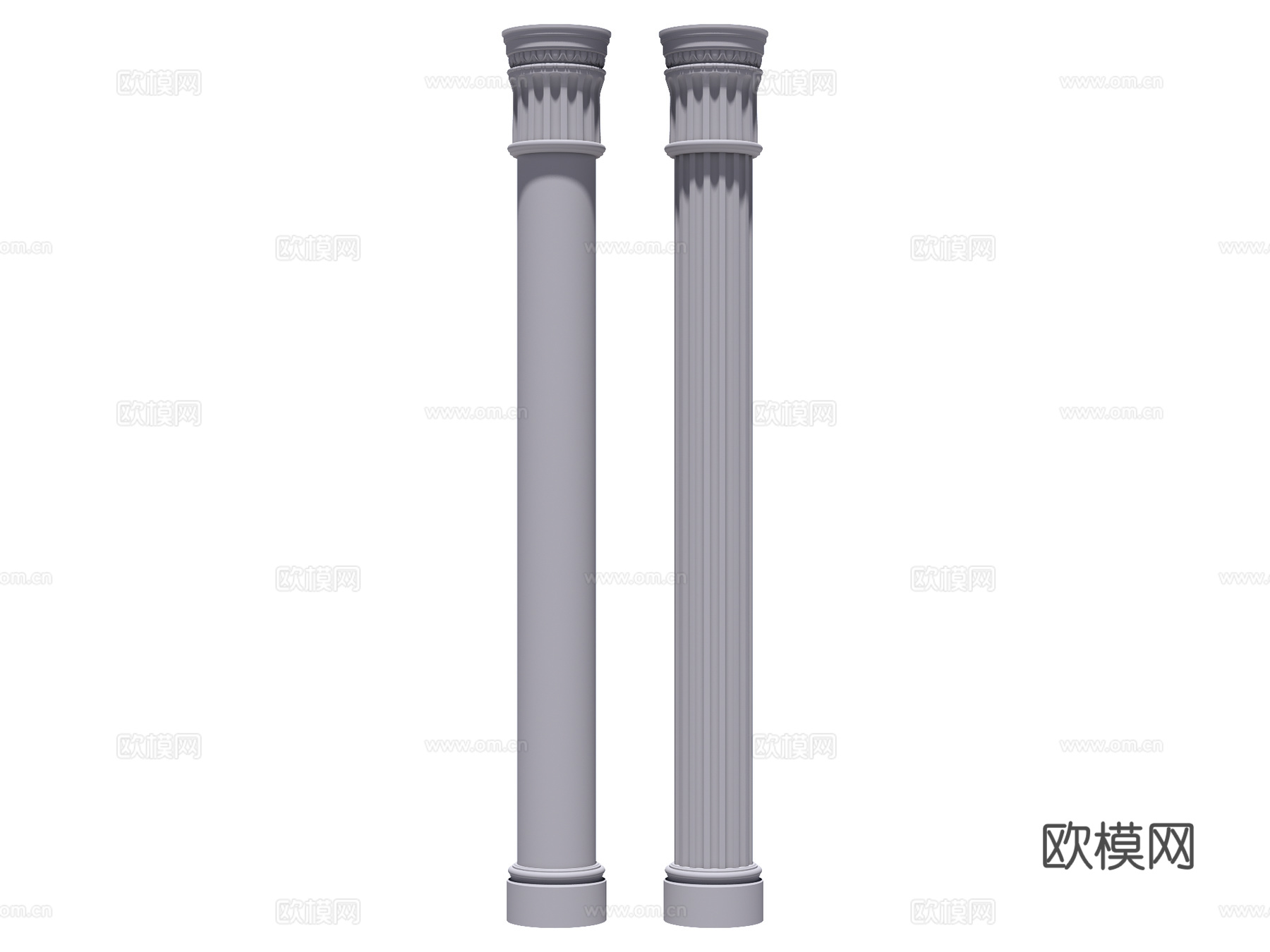 装饰柱 罗马柱su模型