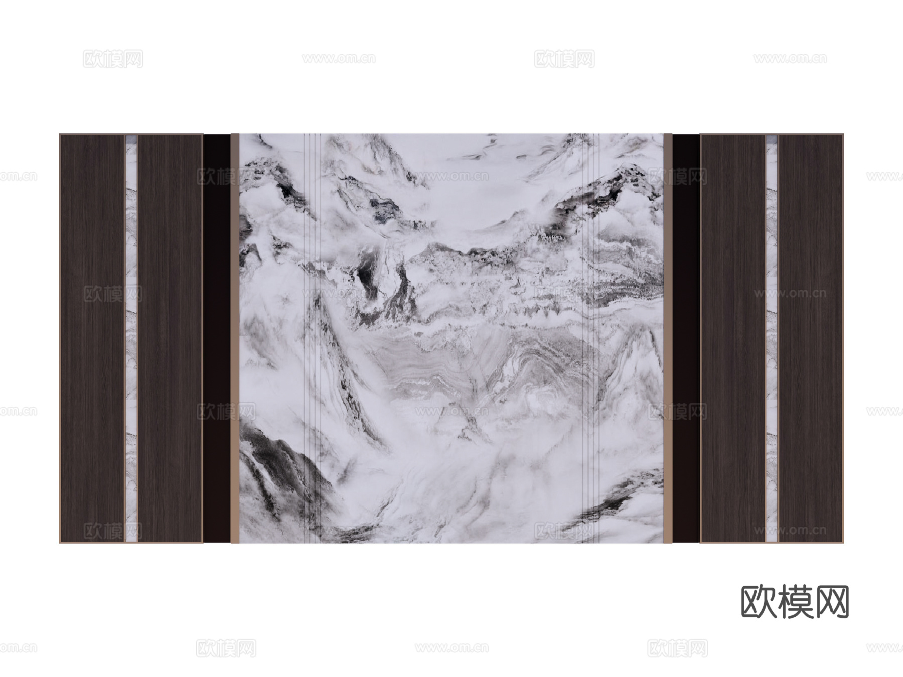 装饰背景墙su模型