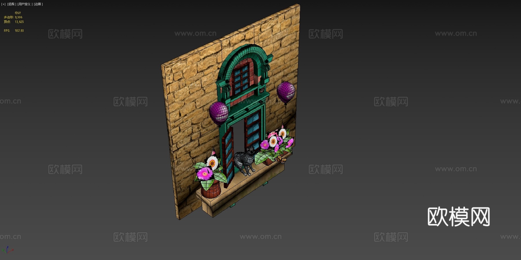 英国短毛银虎斑幼猫  绑定su模型