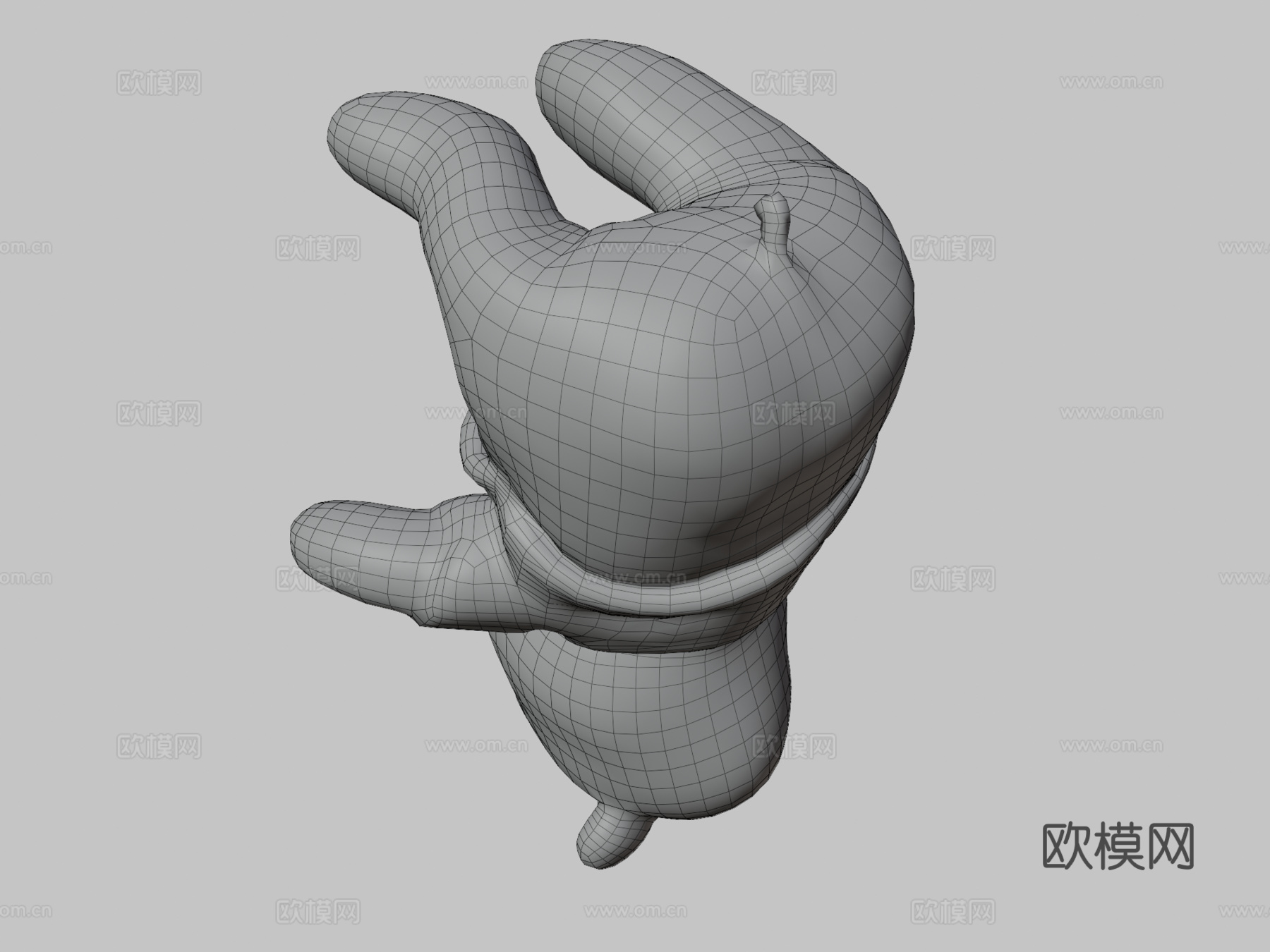 游戏就绪 小熊维尼玩偶su模型