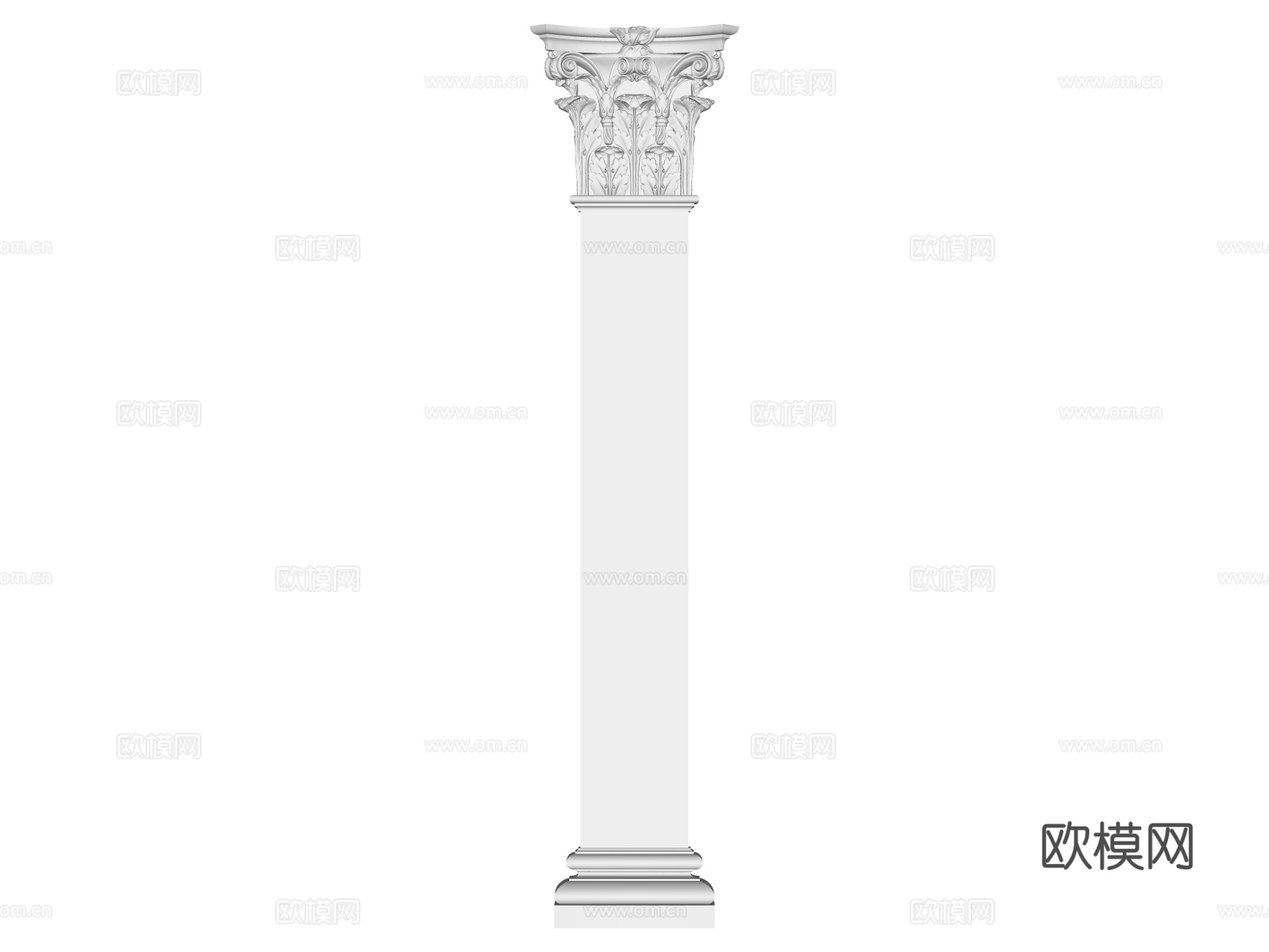 装饰柱 罗马柱su模型
