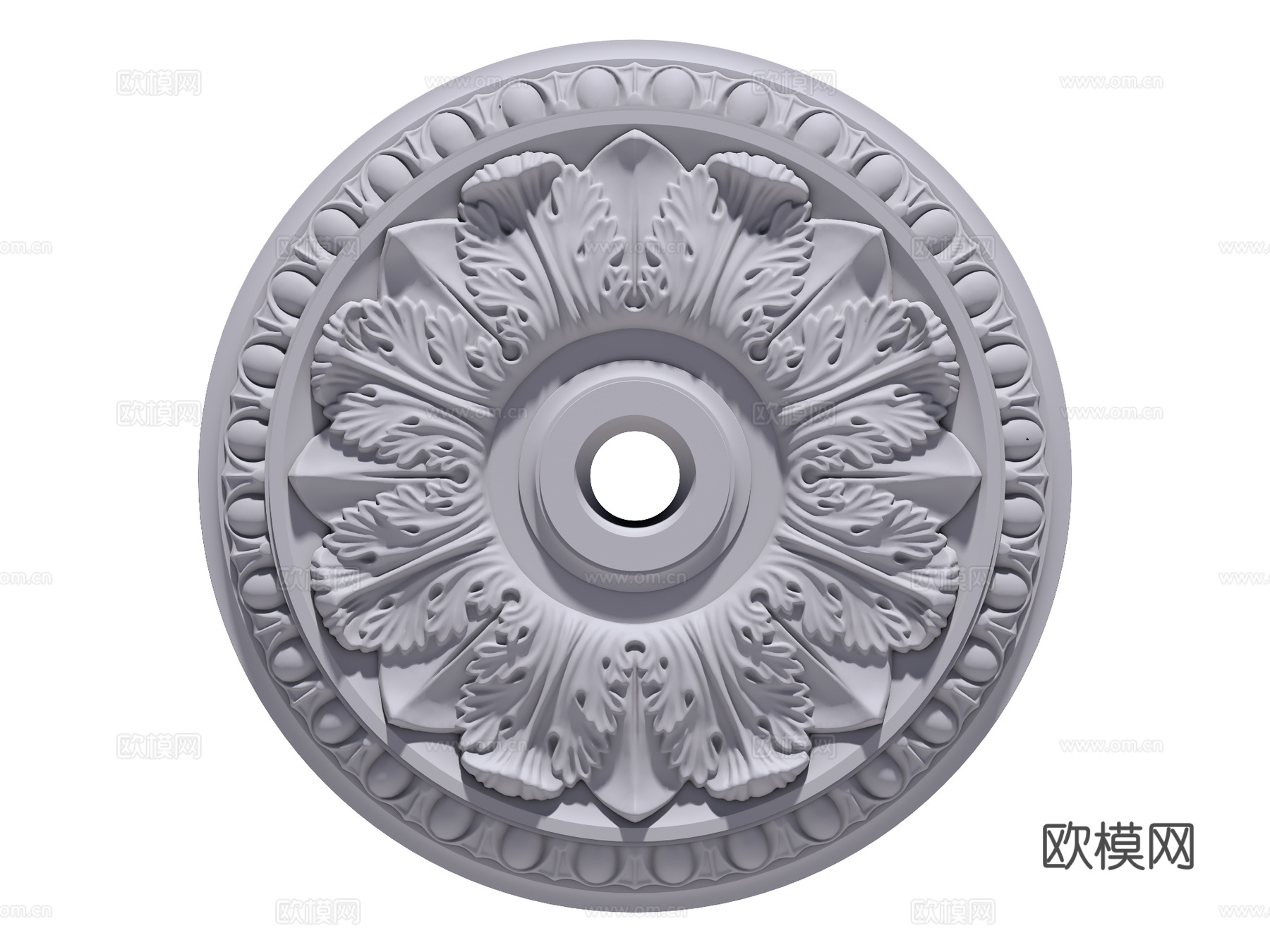 石膏雕花造型su模型