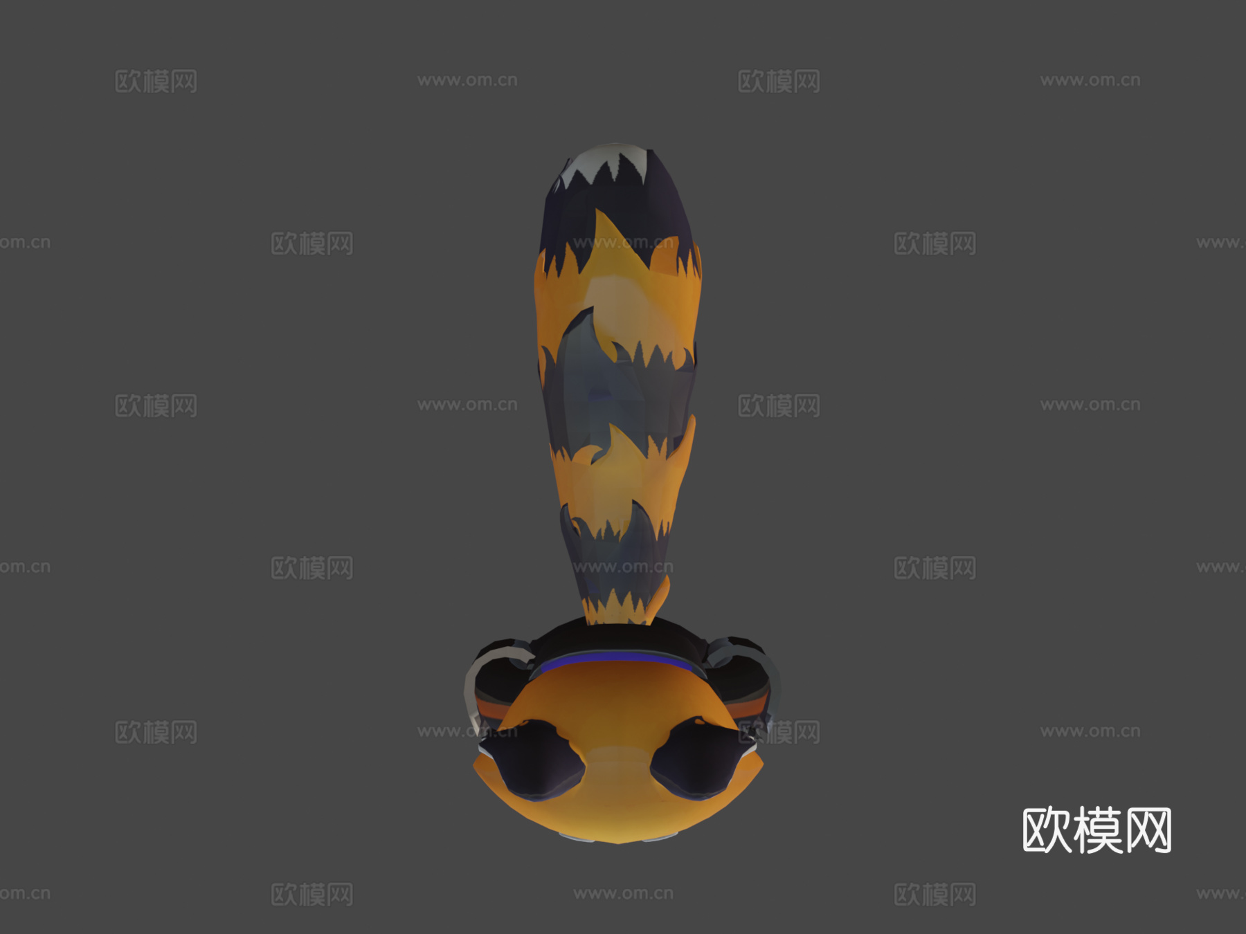 在搅拌机中制作的可爱三维小熊猫su模型