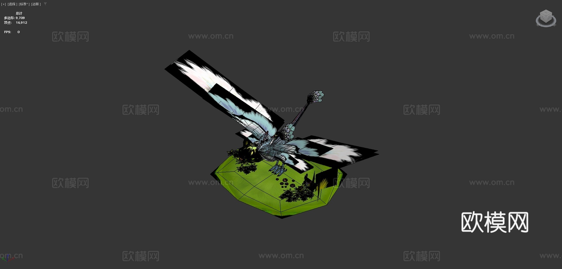 狮鹫凤凰白色版su模型