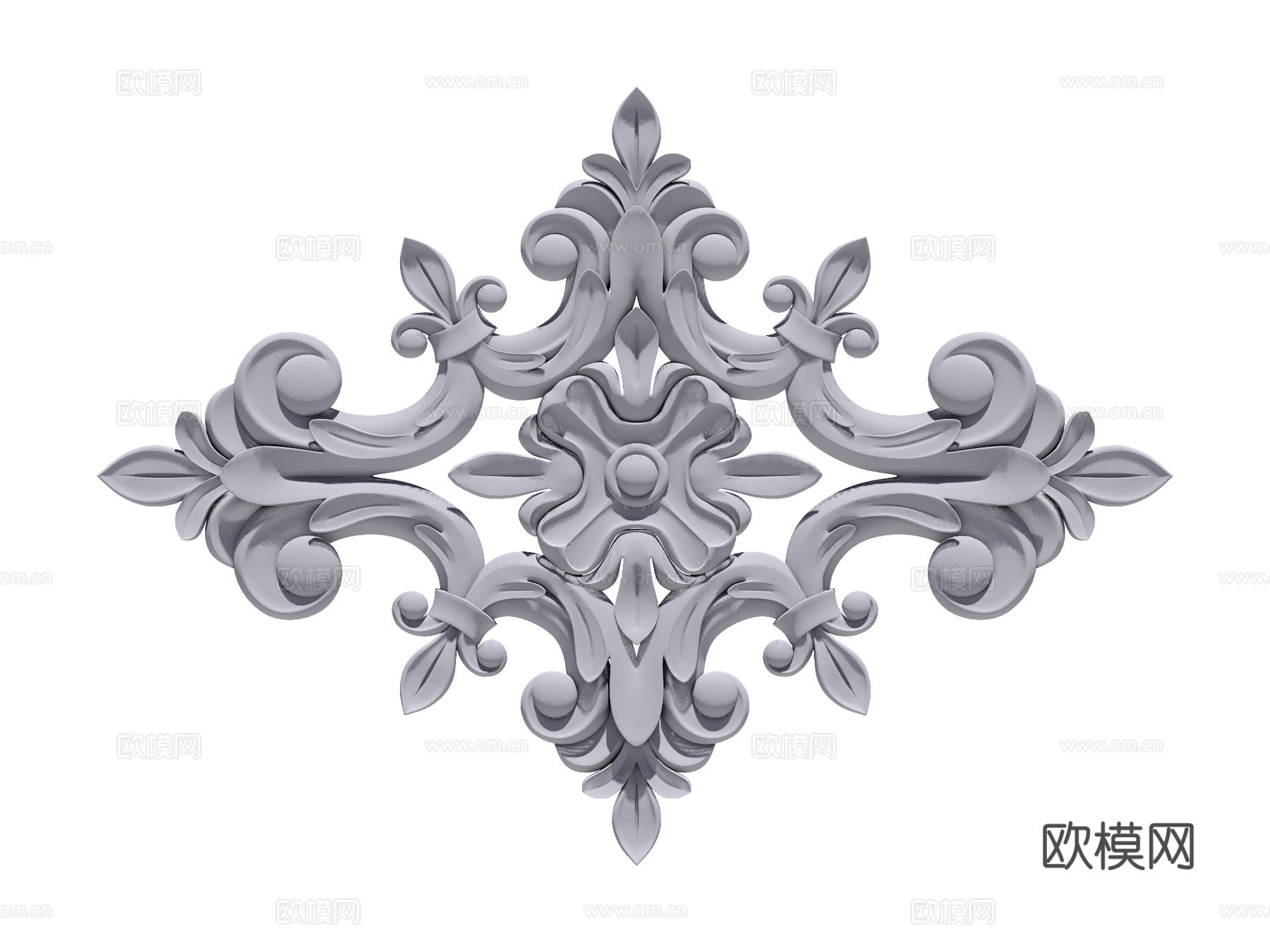 石膏雕花造型su模型