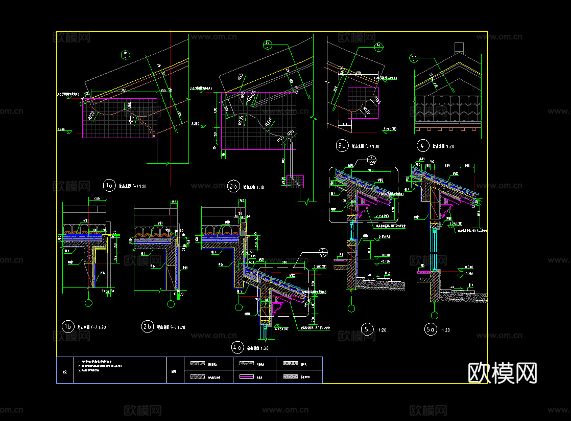 中式庭院门头牌楼大门详图cadcad施工图