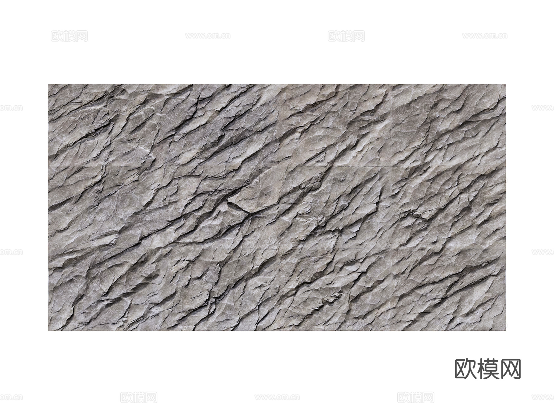 PU石 装饰背景墙su模型