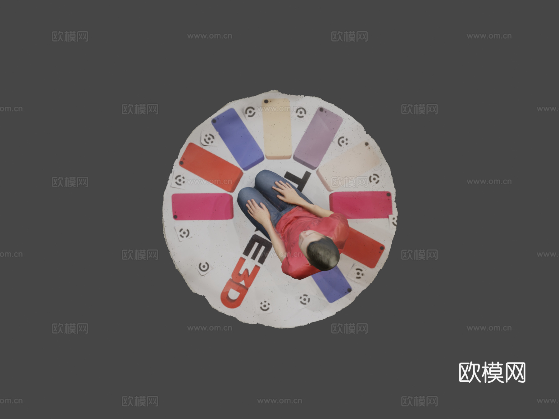 坐姿  takesu模型