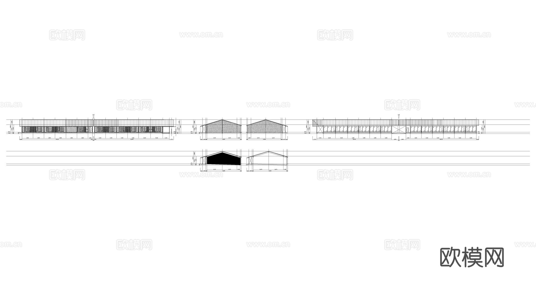 旅馆 旅店 酒店 客栈 住宅cad施工图下载（渲染图1）