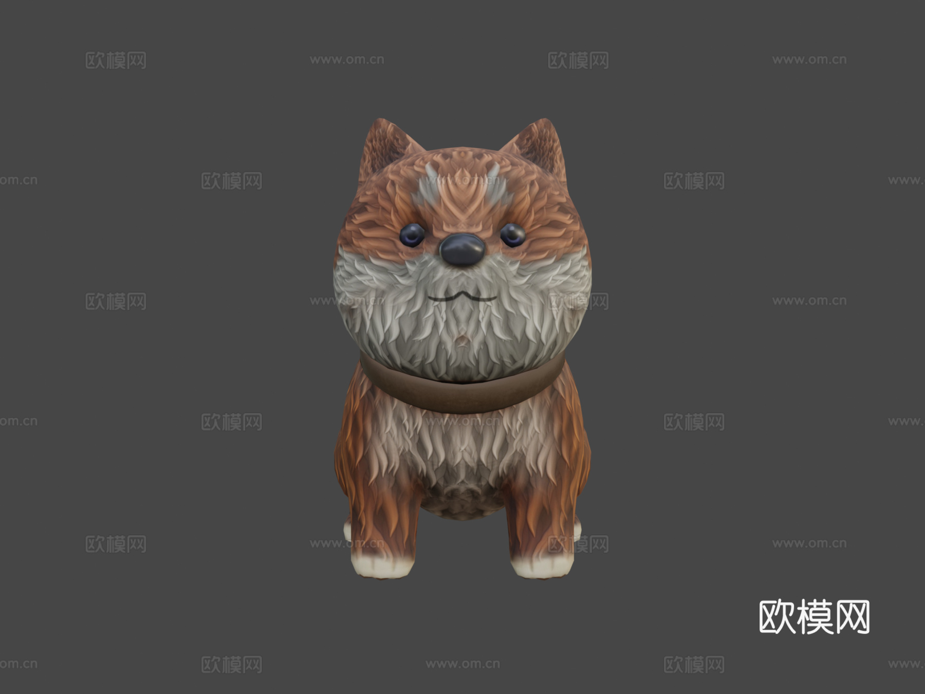 毛茸茸的柴犬su模型