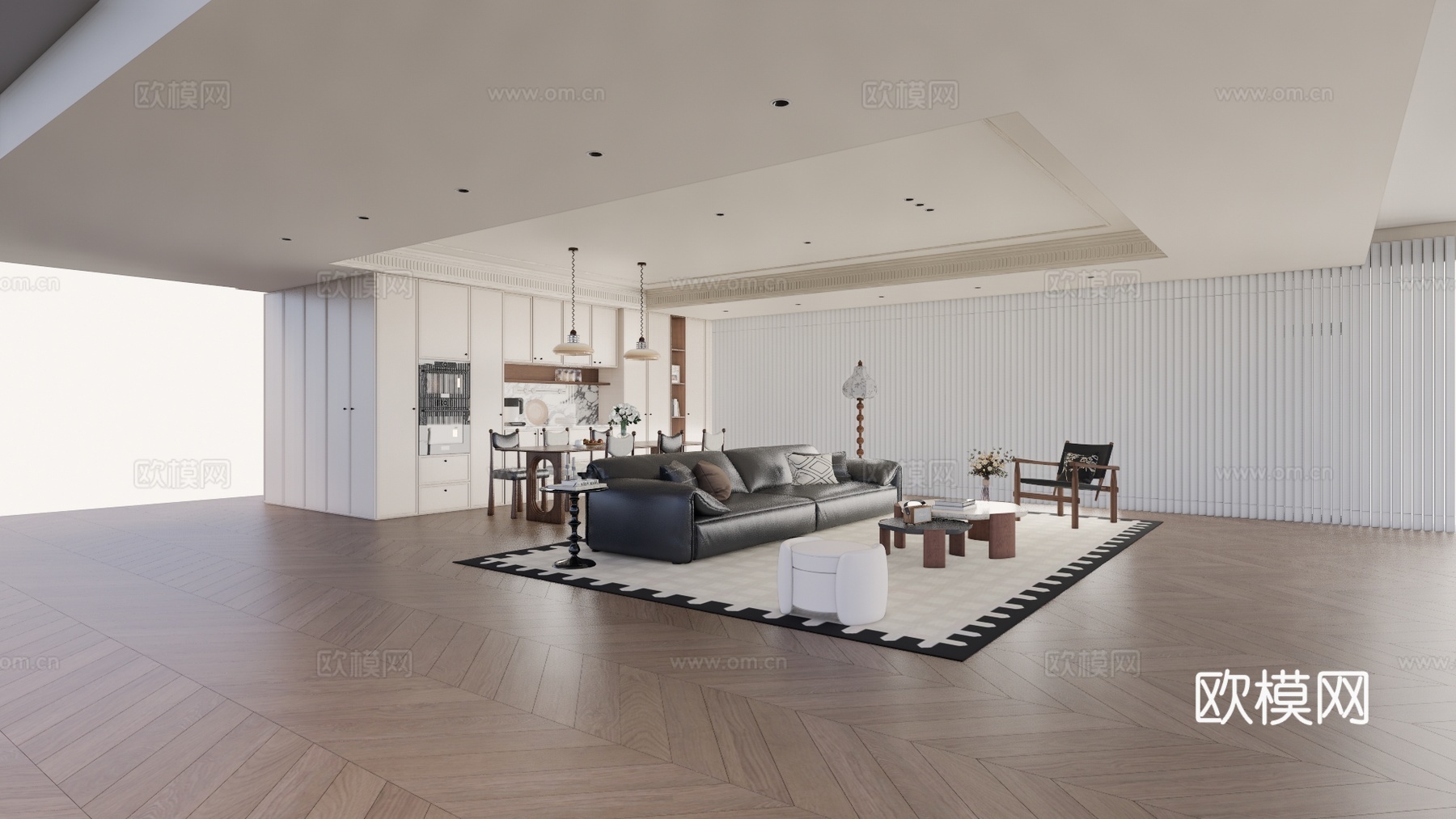 家装 衣帽间 餐厅 卧室 客厅 客餐厅su模型