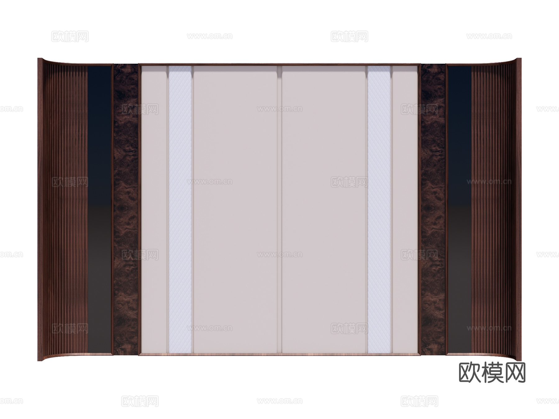 装饰背景墙su模型