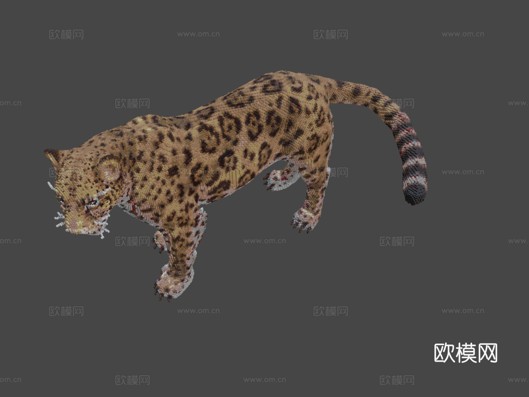 我的世界美洲豹建造示意图su模型