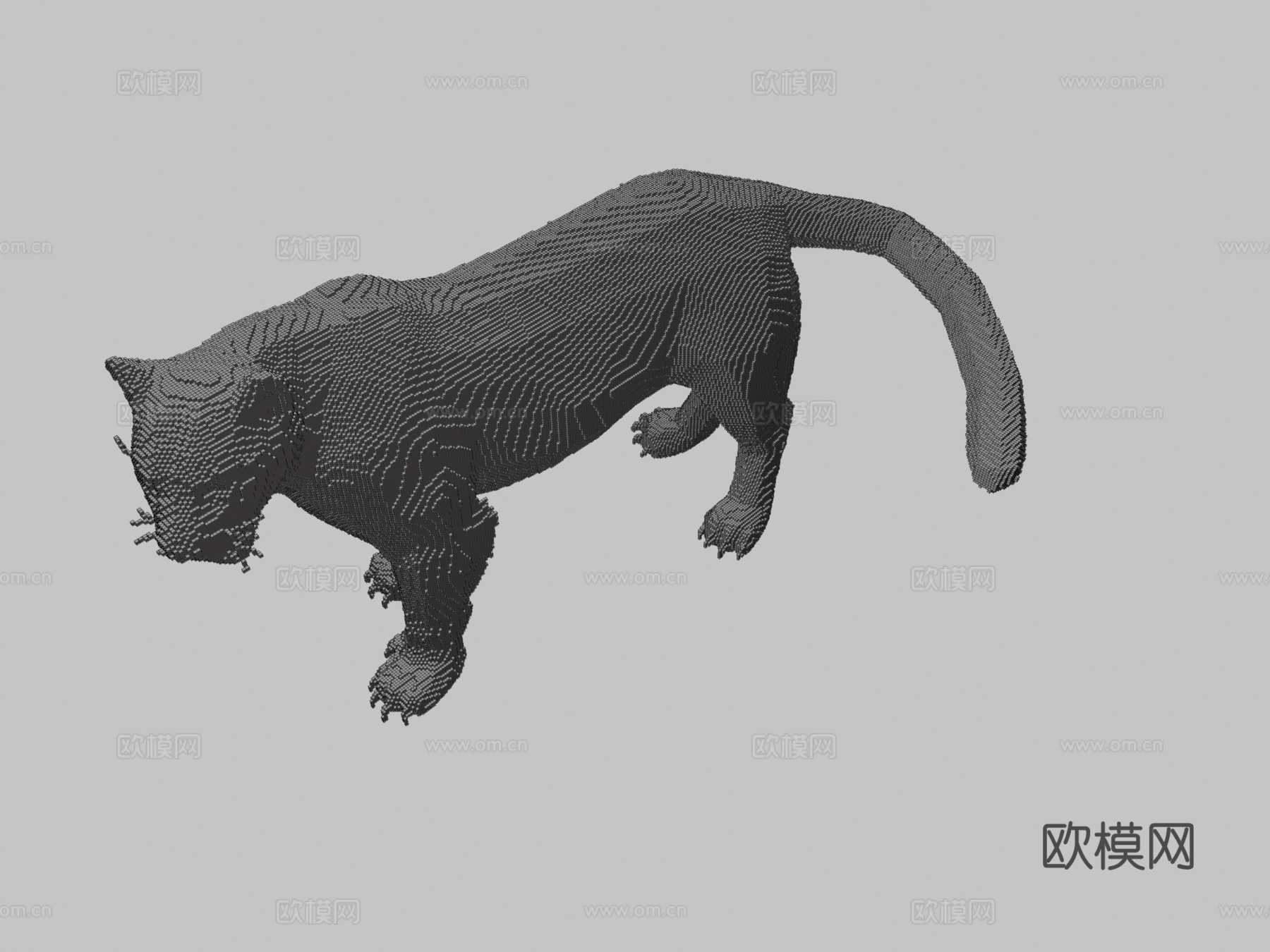 我的世界美洲豹建造示意图su模型