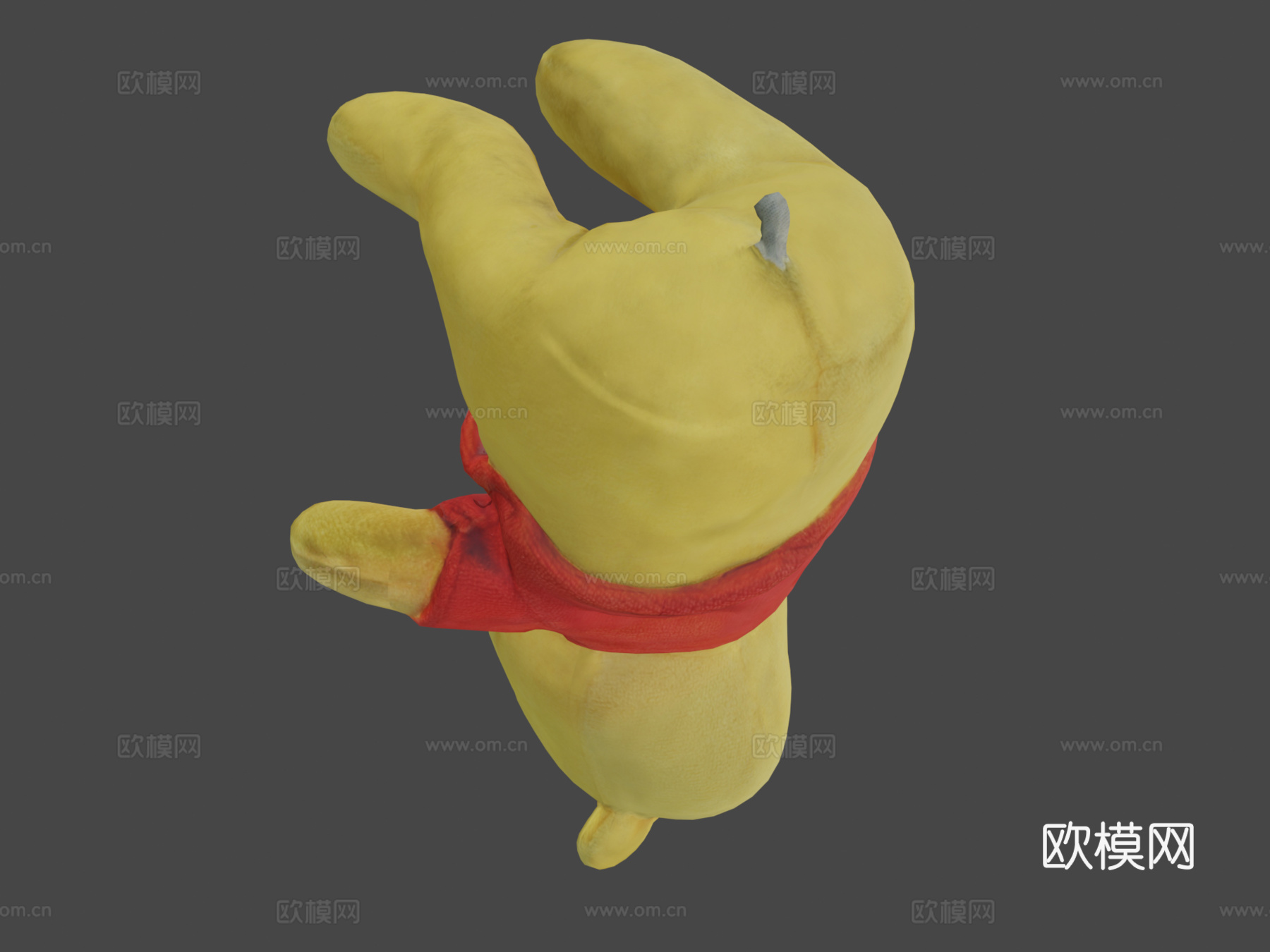 游戏就绪 小熊维尼玩偶su模型