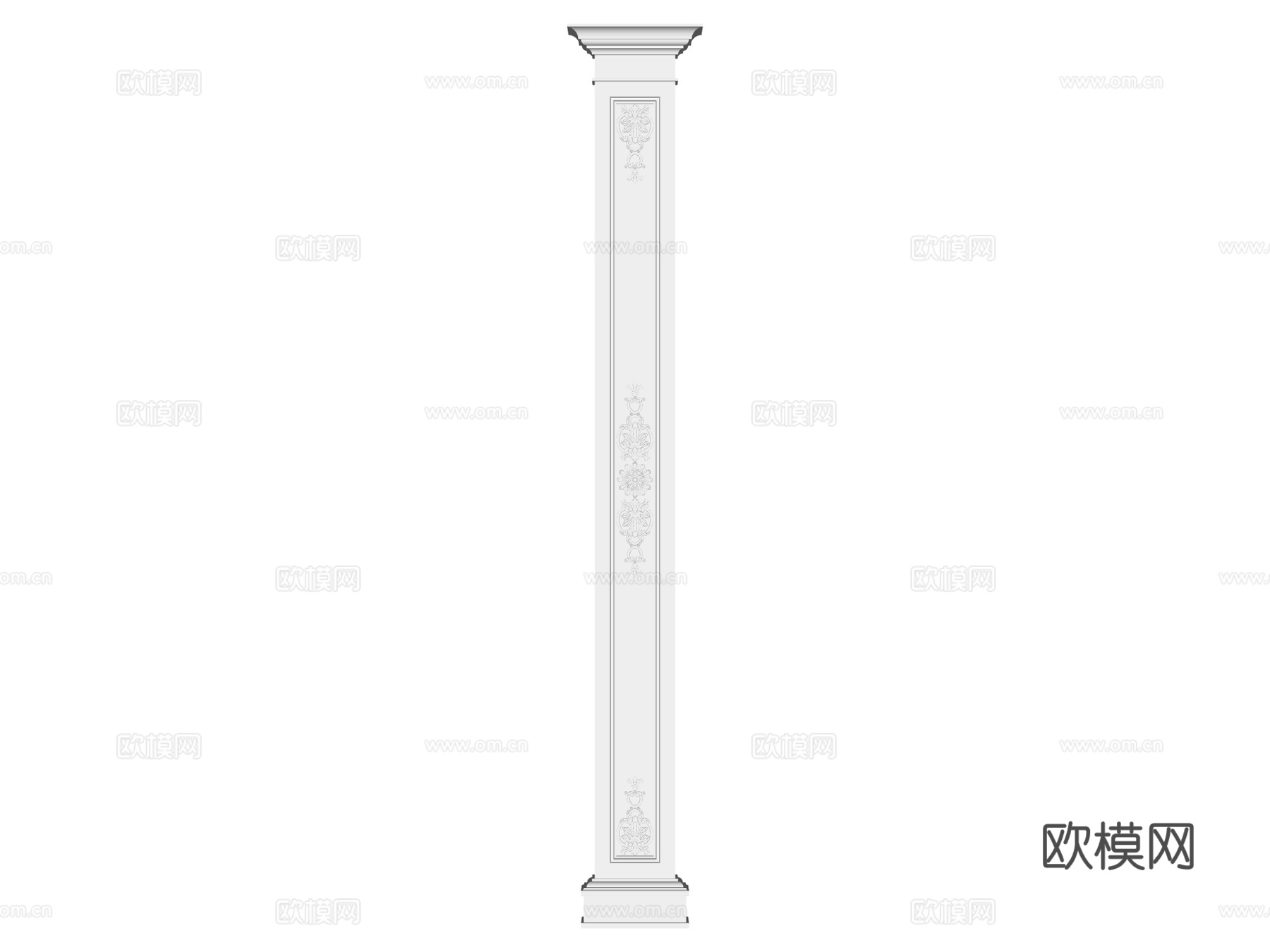 装饰柱 罗马柱su模型