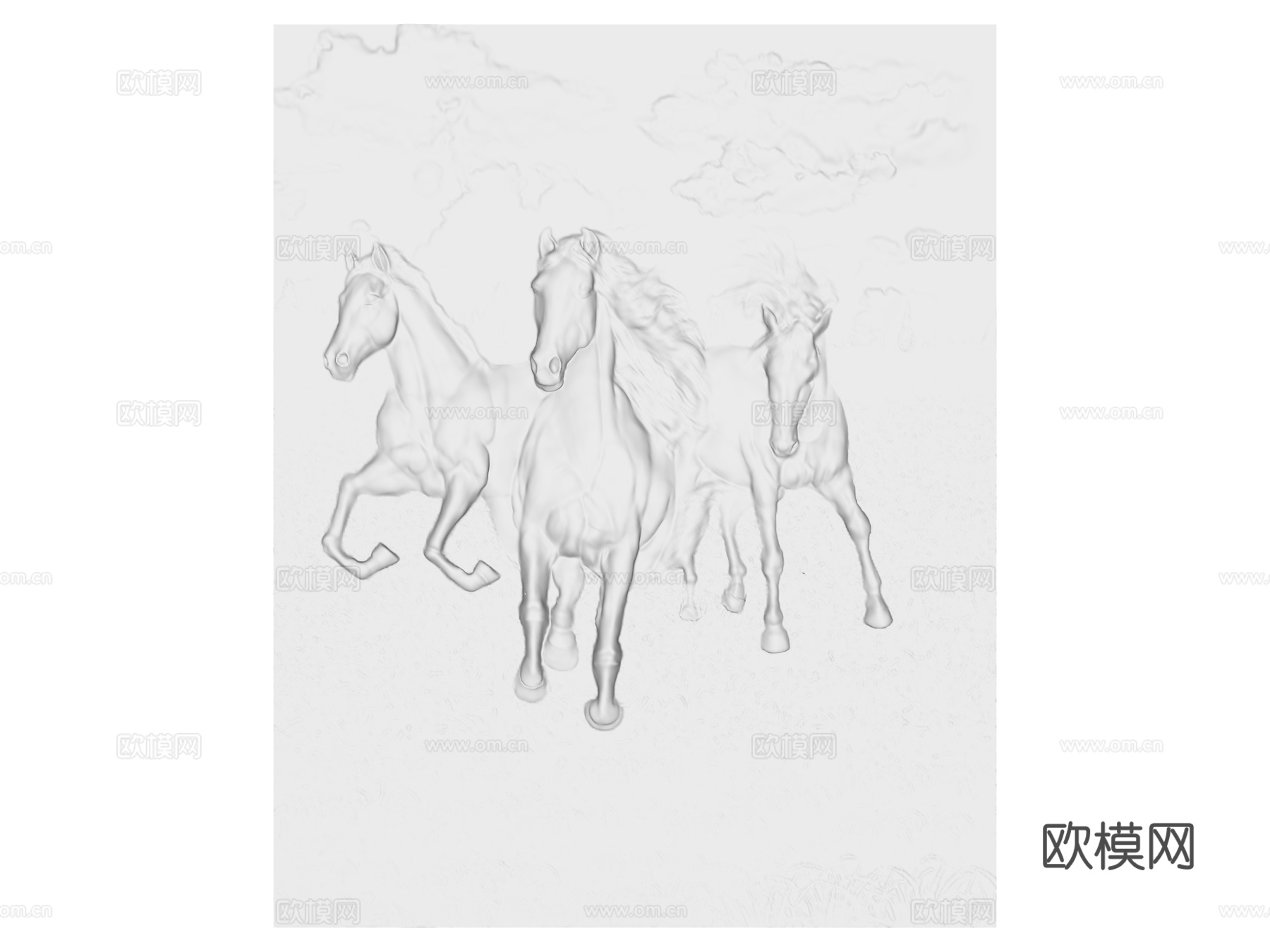 装饰背景墙su模型