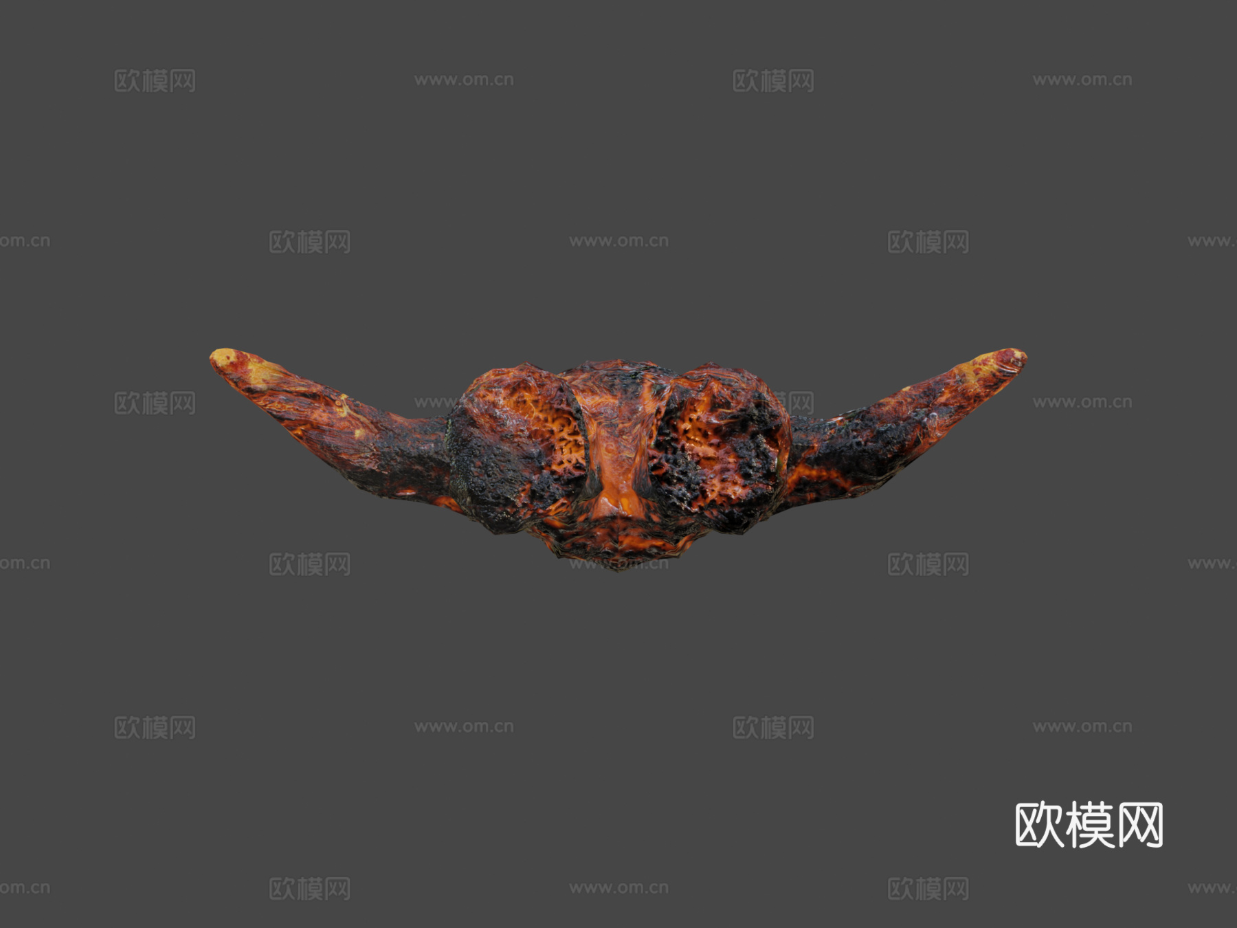 虚幻引擎4绑定纹理熔岩生物su模型