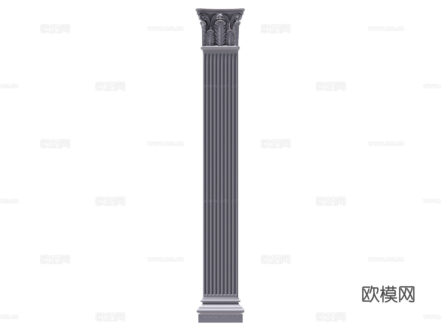 装饰柱 罗马柱su模型