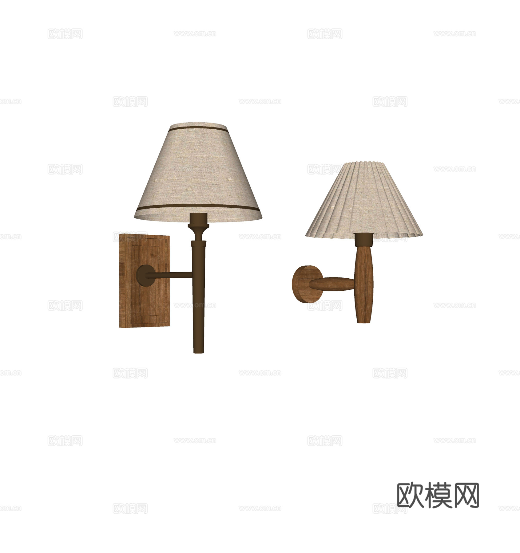 法式床头壁灯 镜前壁灯 复古壁灯 阅读壁灯 客厅壁灯su模型下载（渲染图2）
