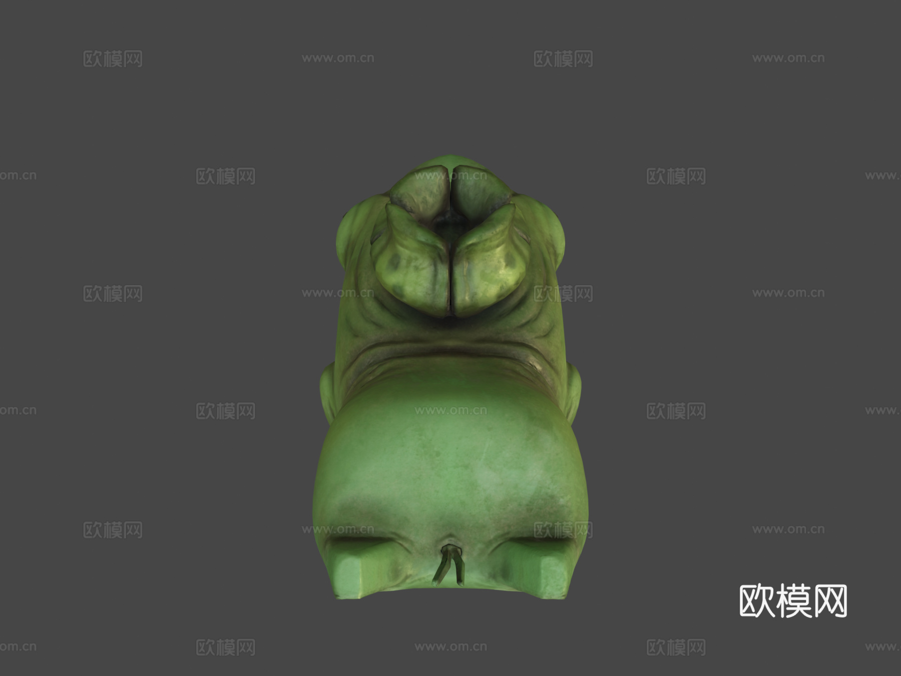 可爱绿色生物su模型