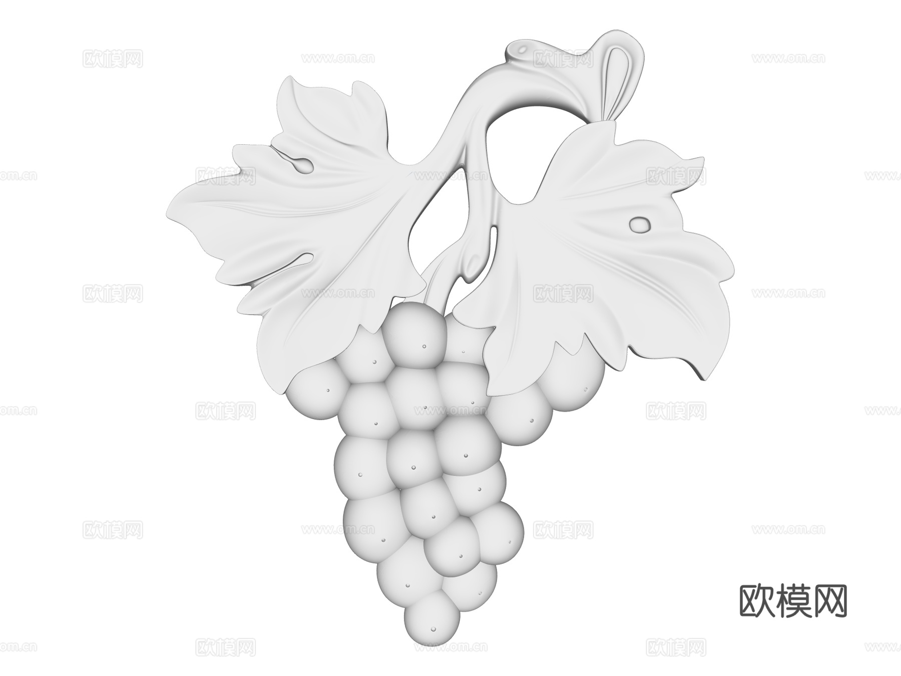 石膏雕花造型su模型