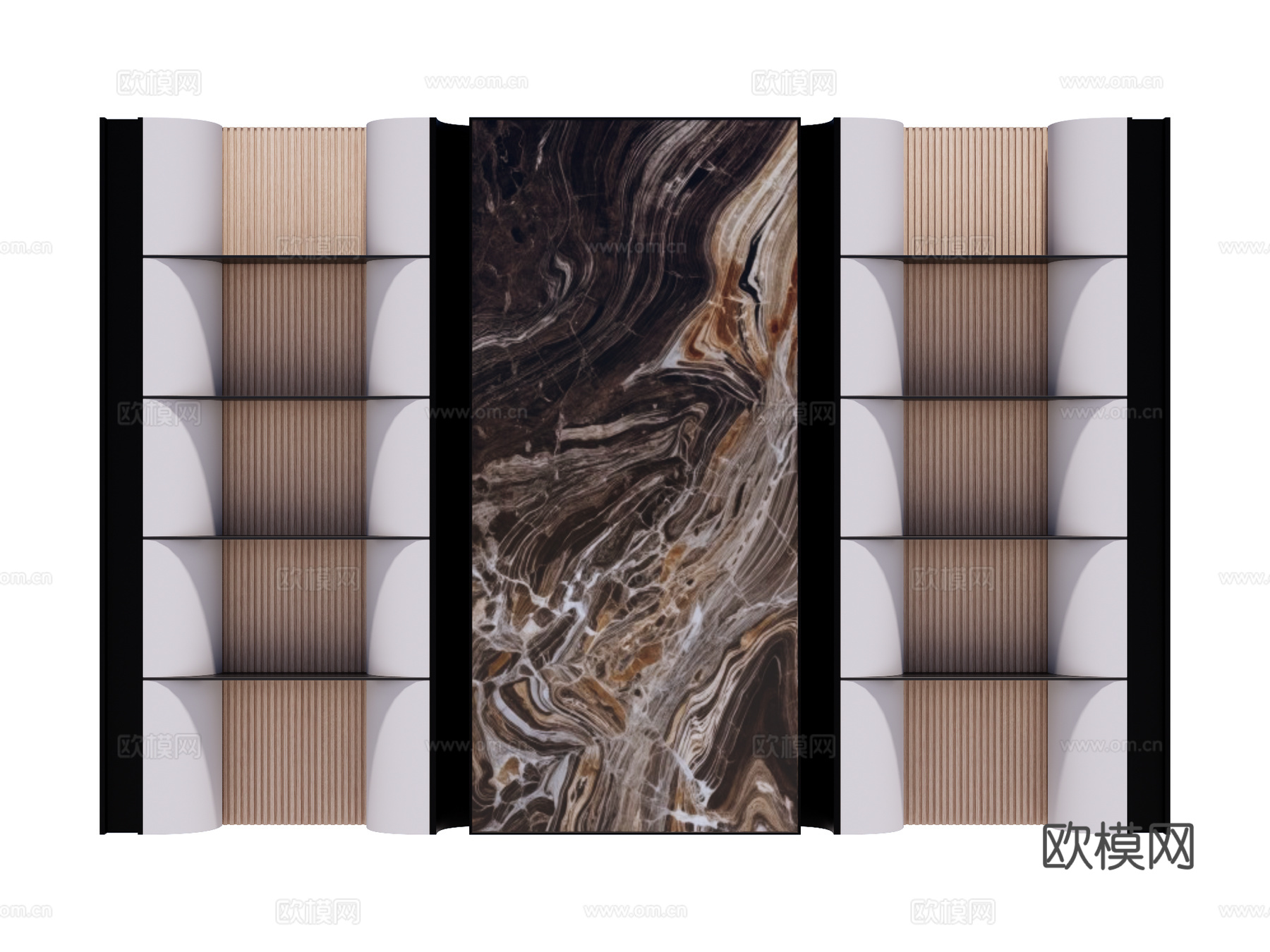 装饰背景墙su模型