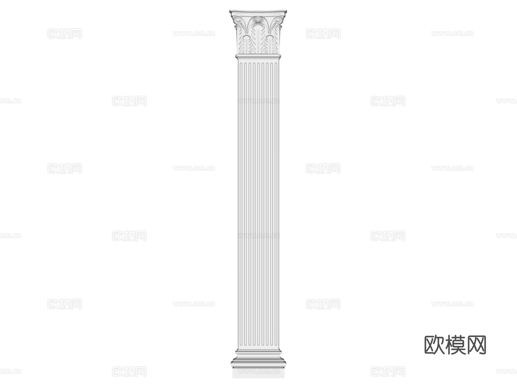 装饰柱 罗马柱su模型