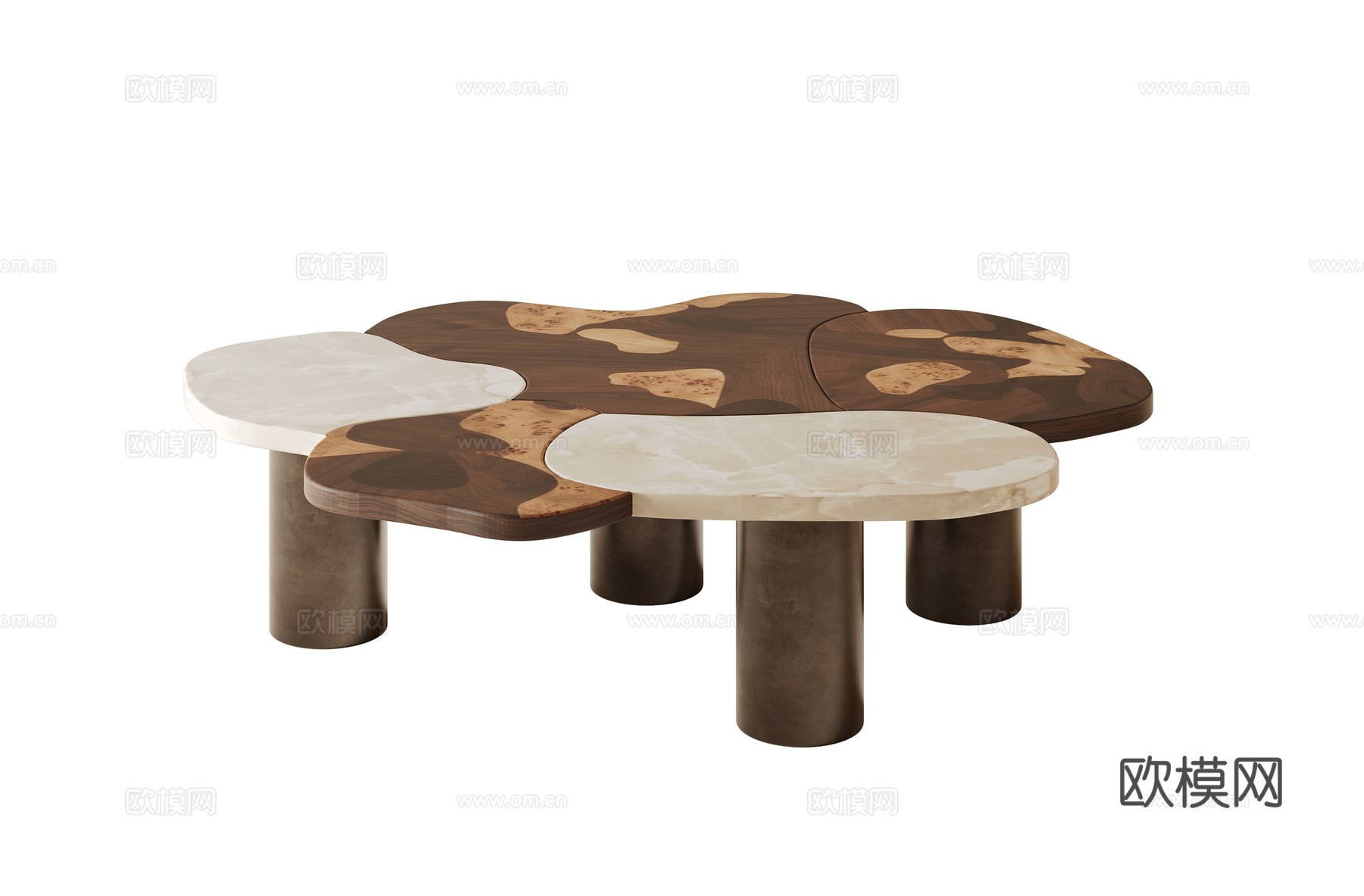 轻奢茶几su模型下载（渲染图1）