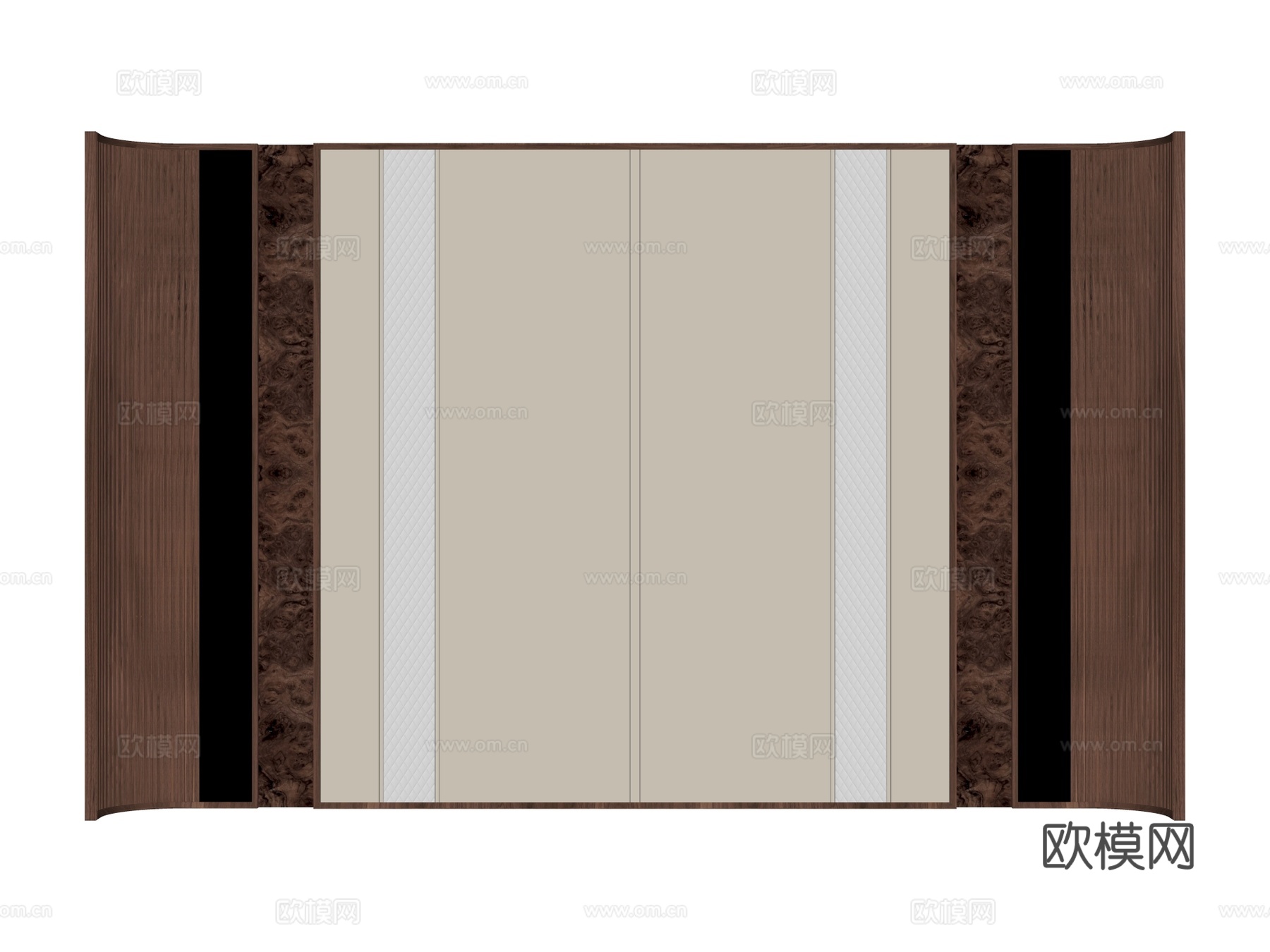 装饰背景墙su模型