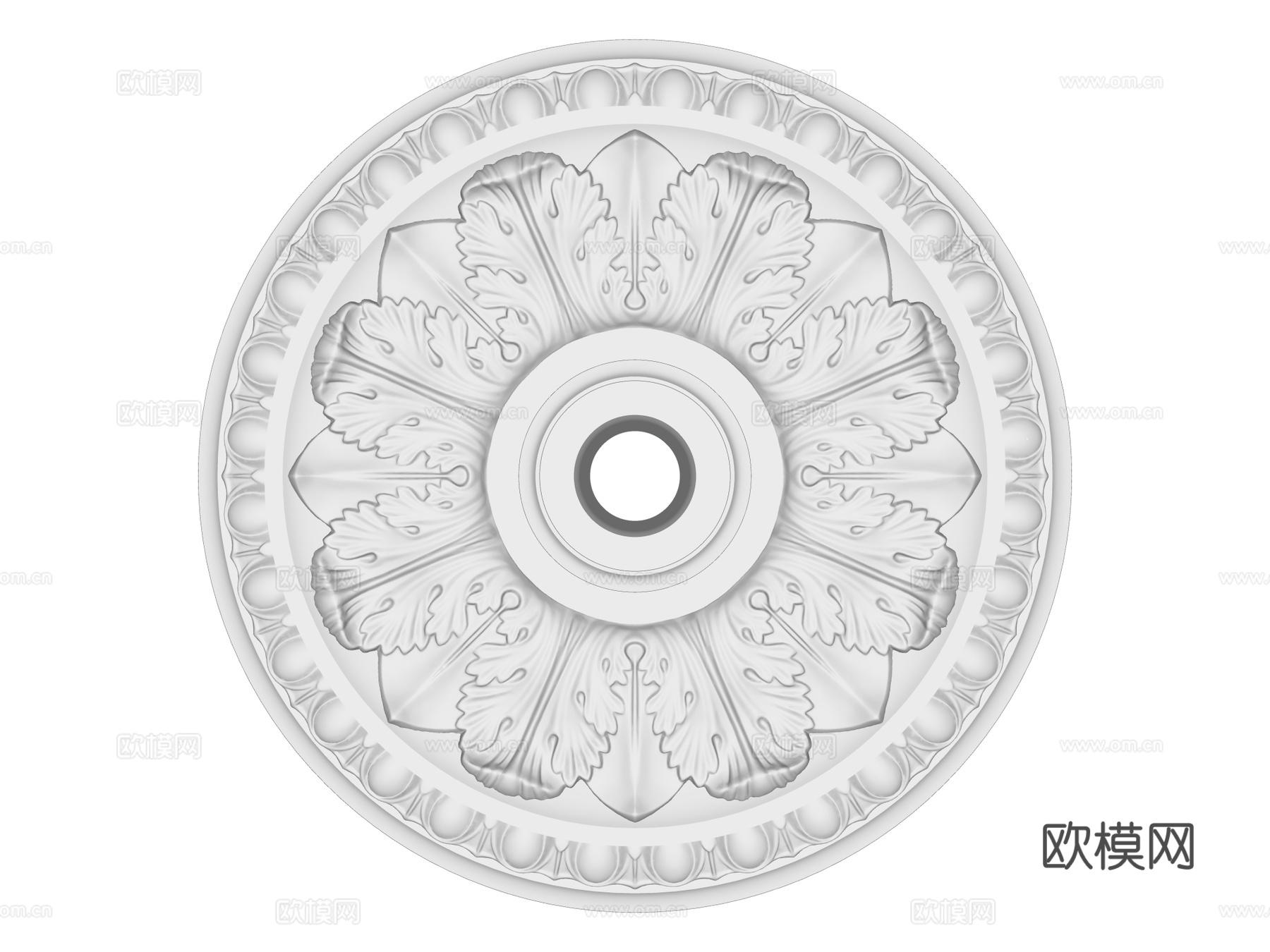 石膏雕花造型su模型