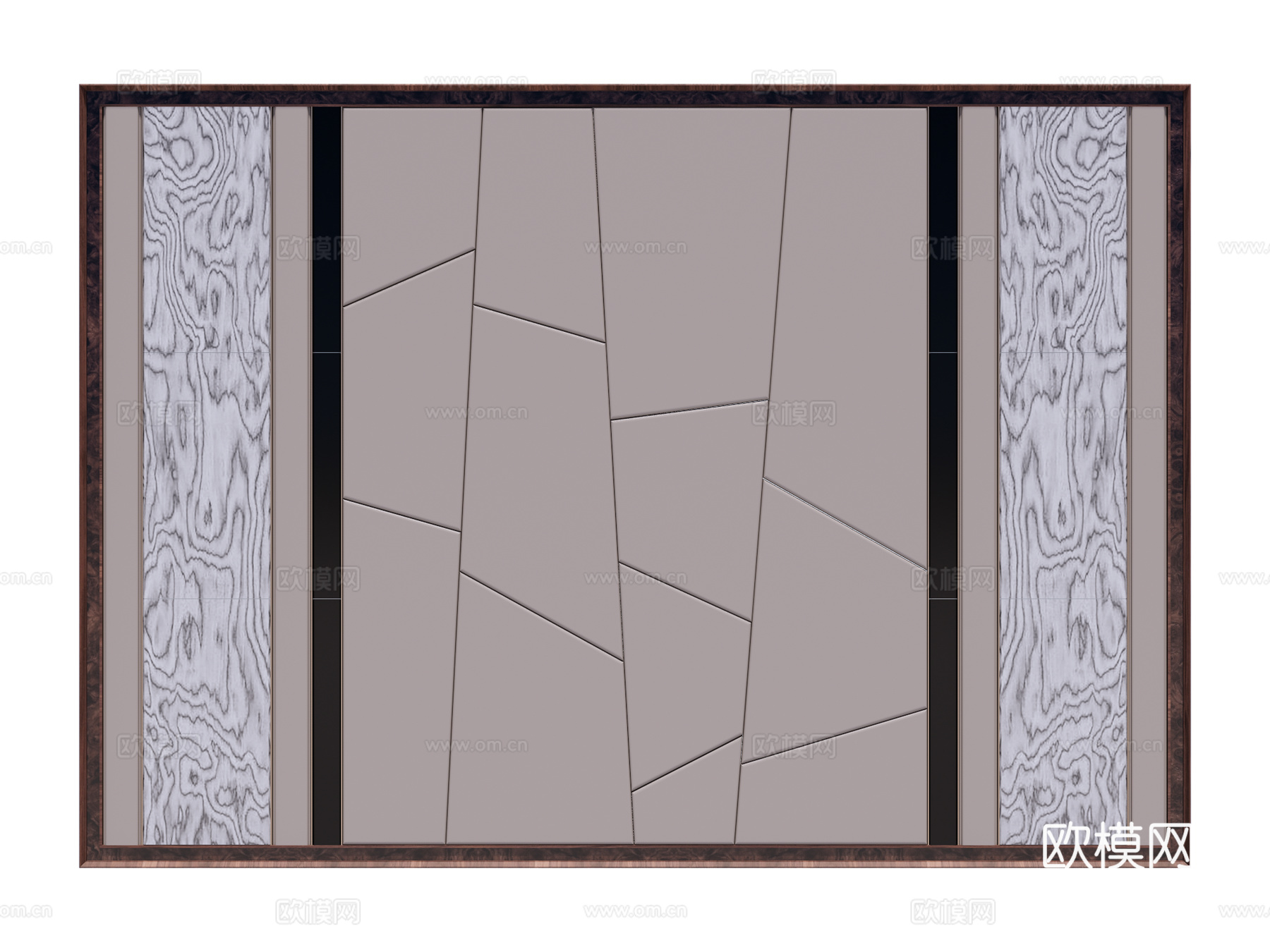 装饰背景墙su模型