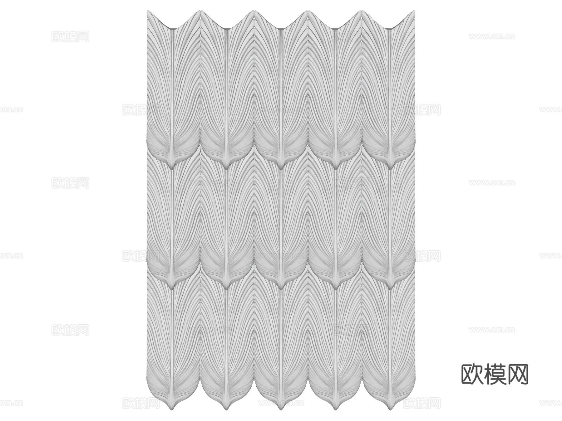 石膏造型 装饰背景墙su模型