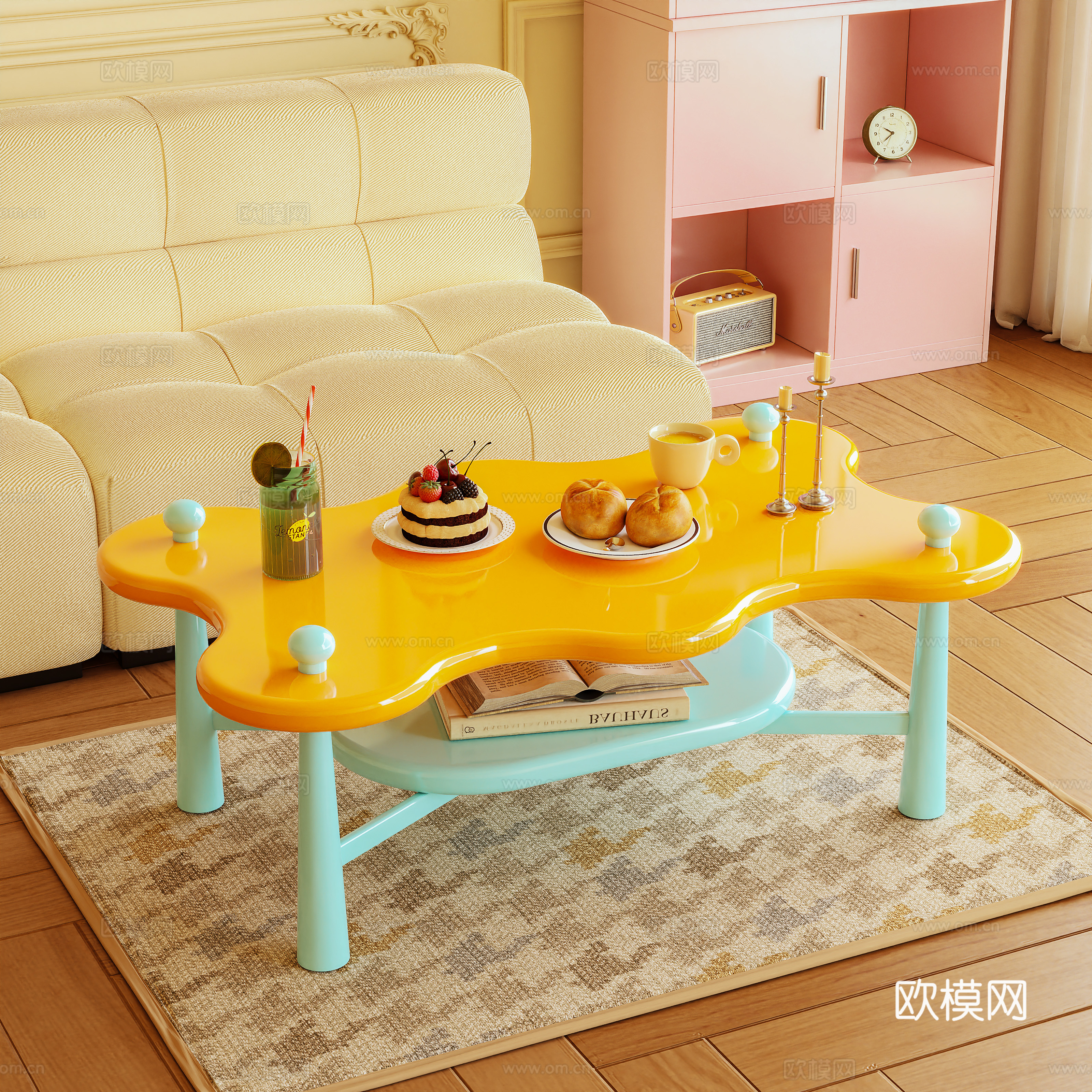 茶几 多巴胺 甜品 饮料 多巴胺3d模型