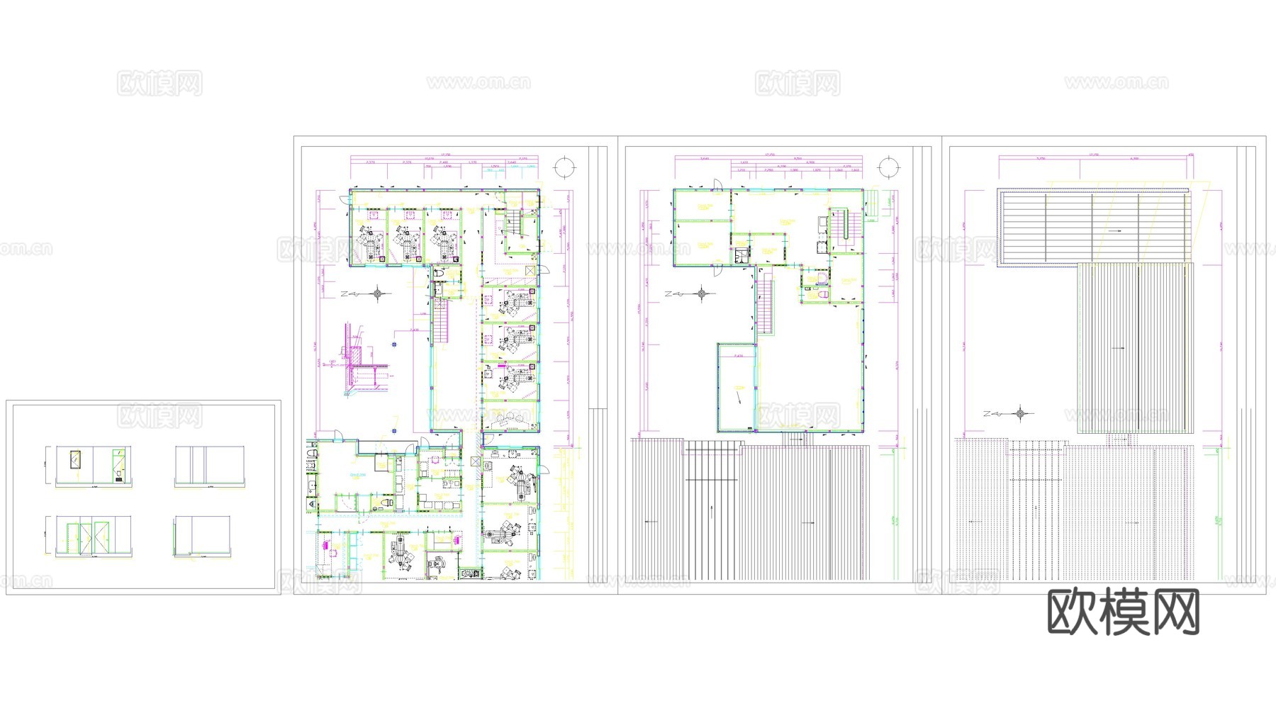 儿童牙科诊所平面图cad施工图下载