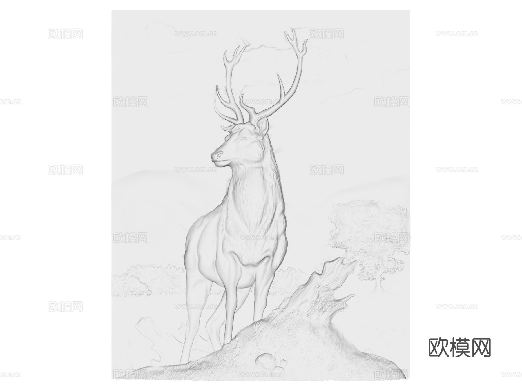 装饰背景墙su模型