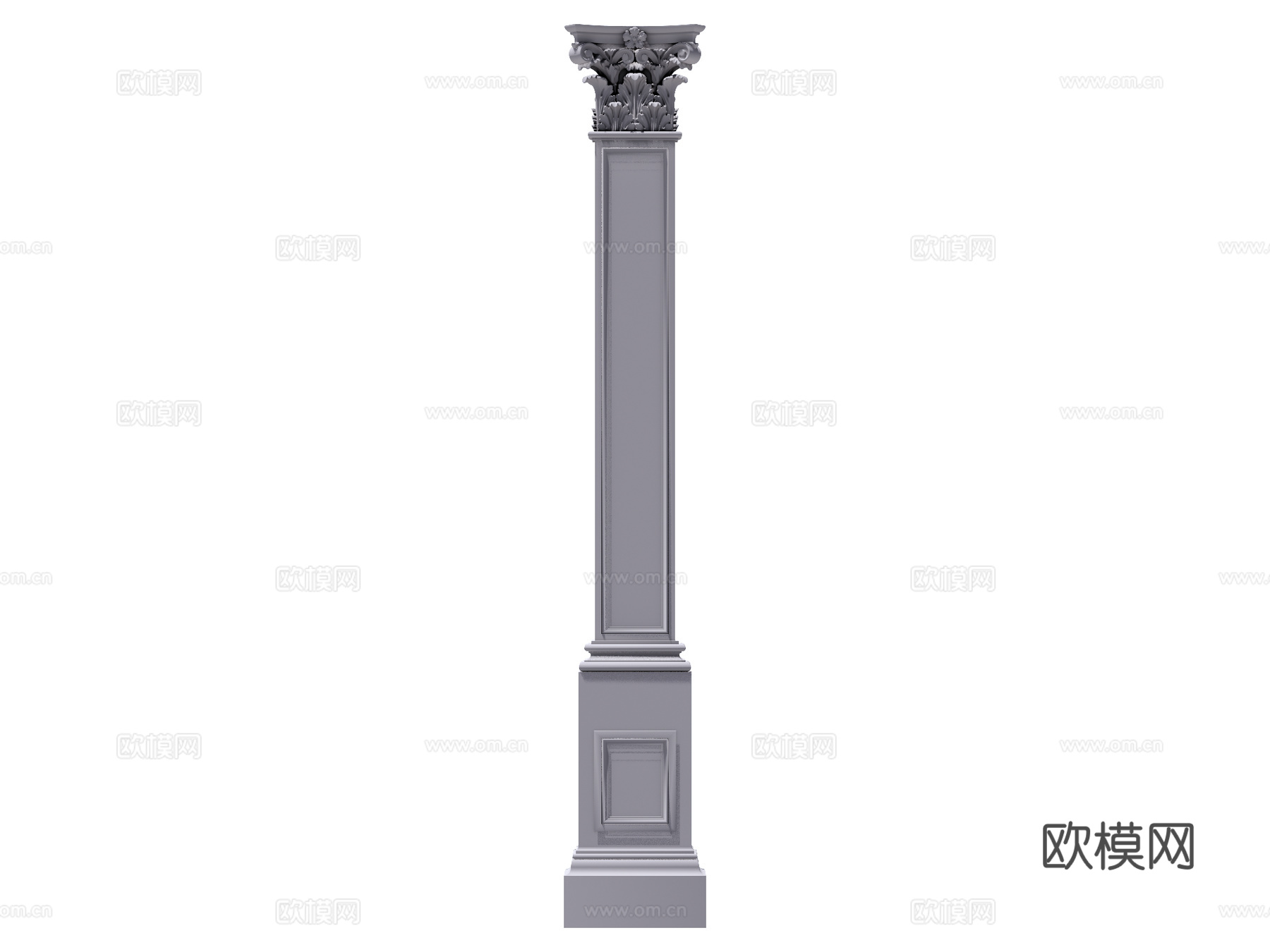 装饰柱 罗马柱su模型
