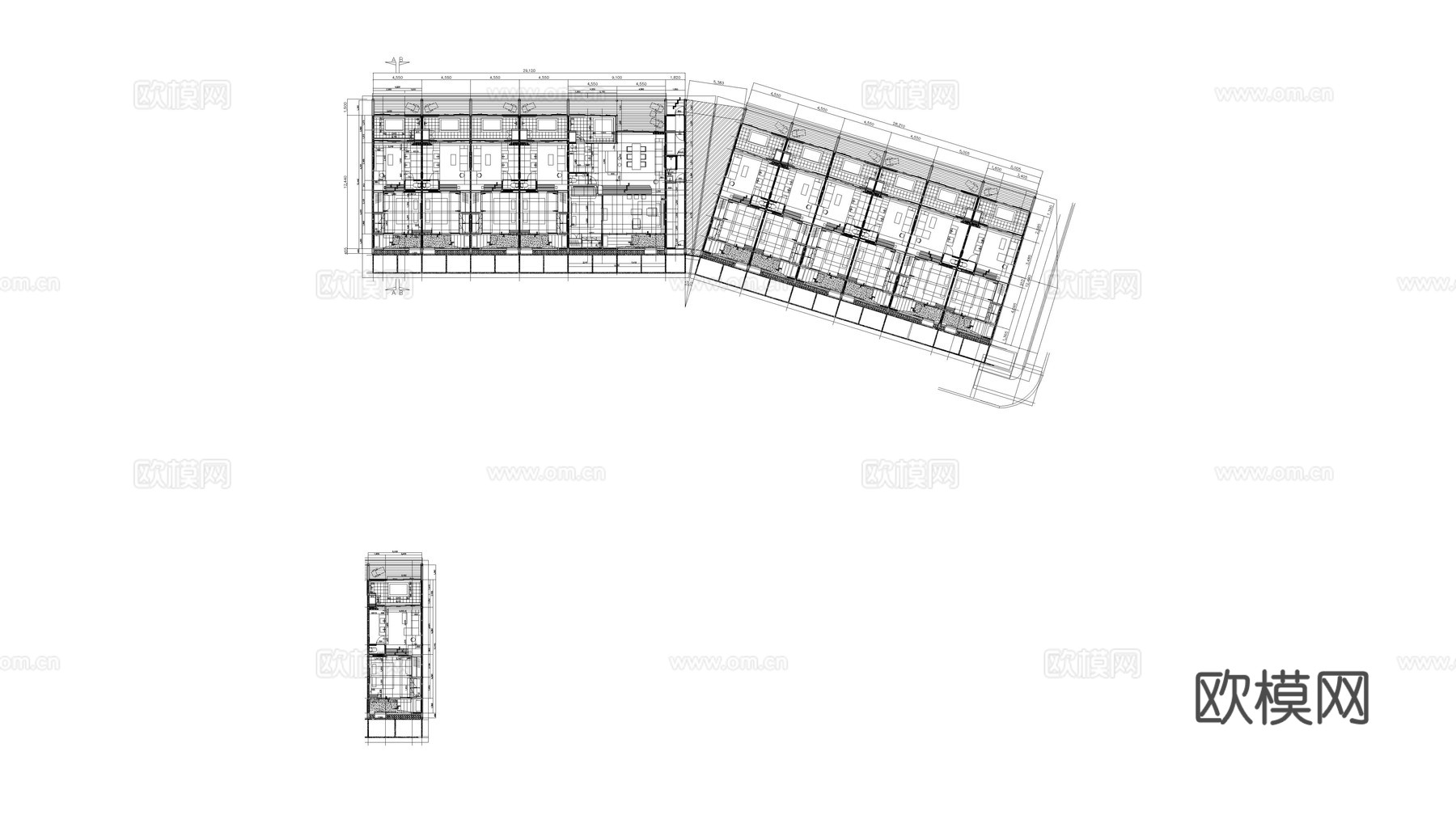 旅馆 旅店 酒店 客栈 住宅cad施工图下载（渲染图7）